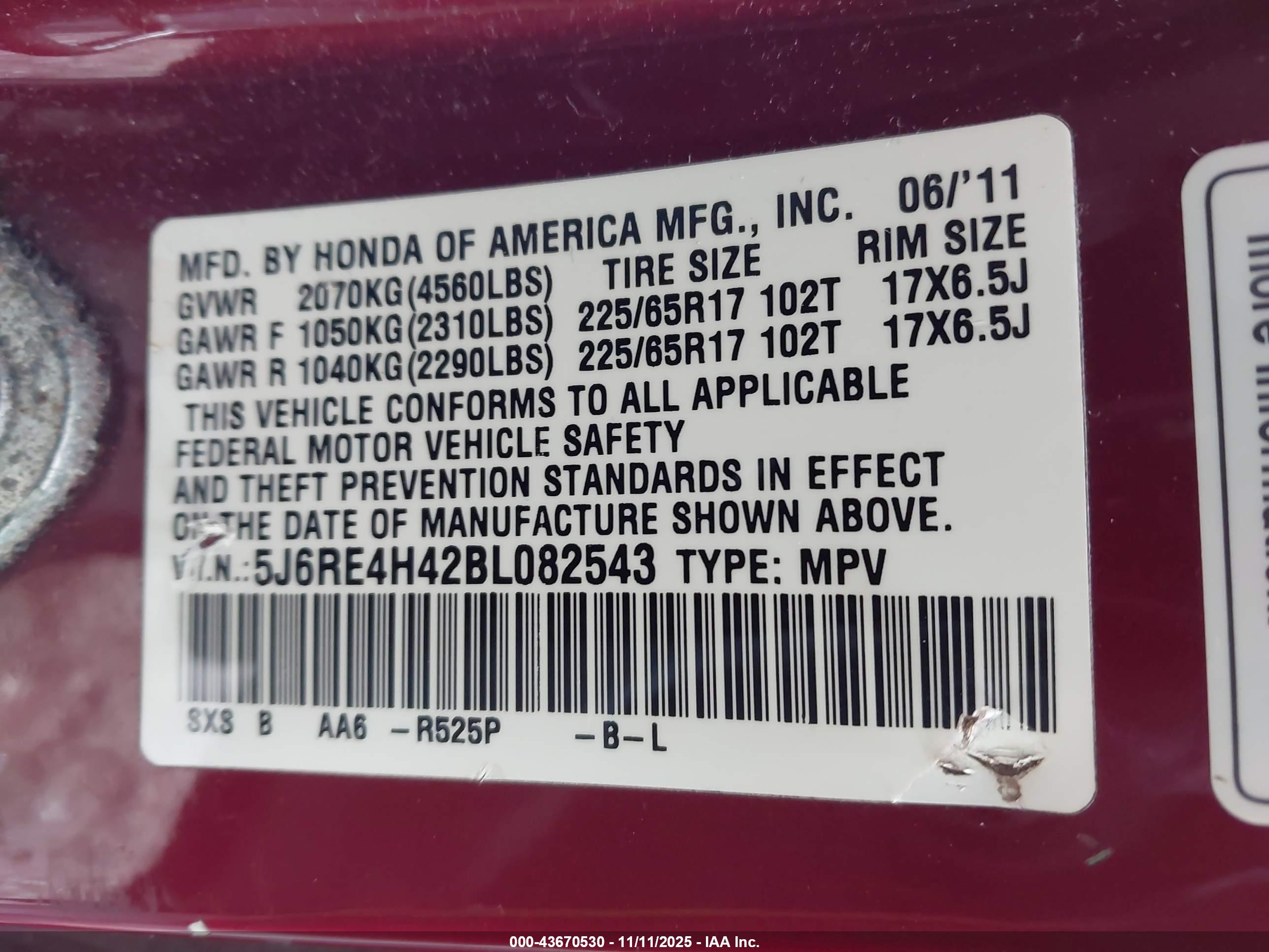 HONDA CR-V image 9