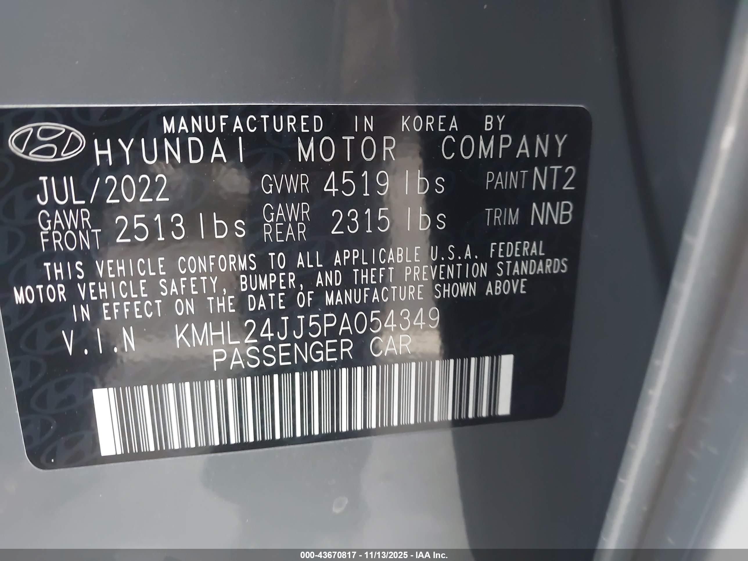 HYUNDAI SONATA image 9