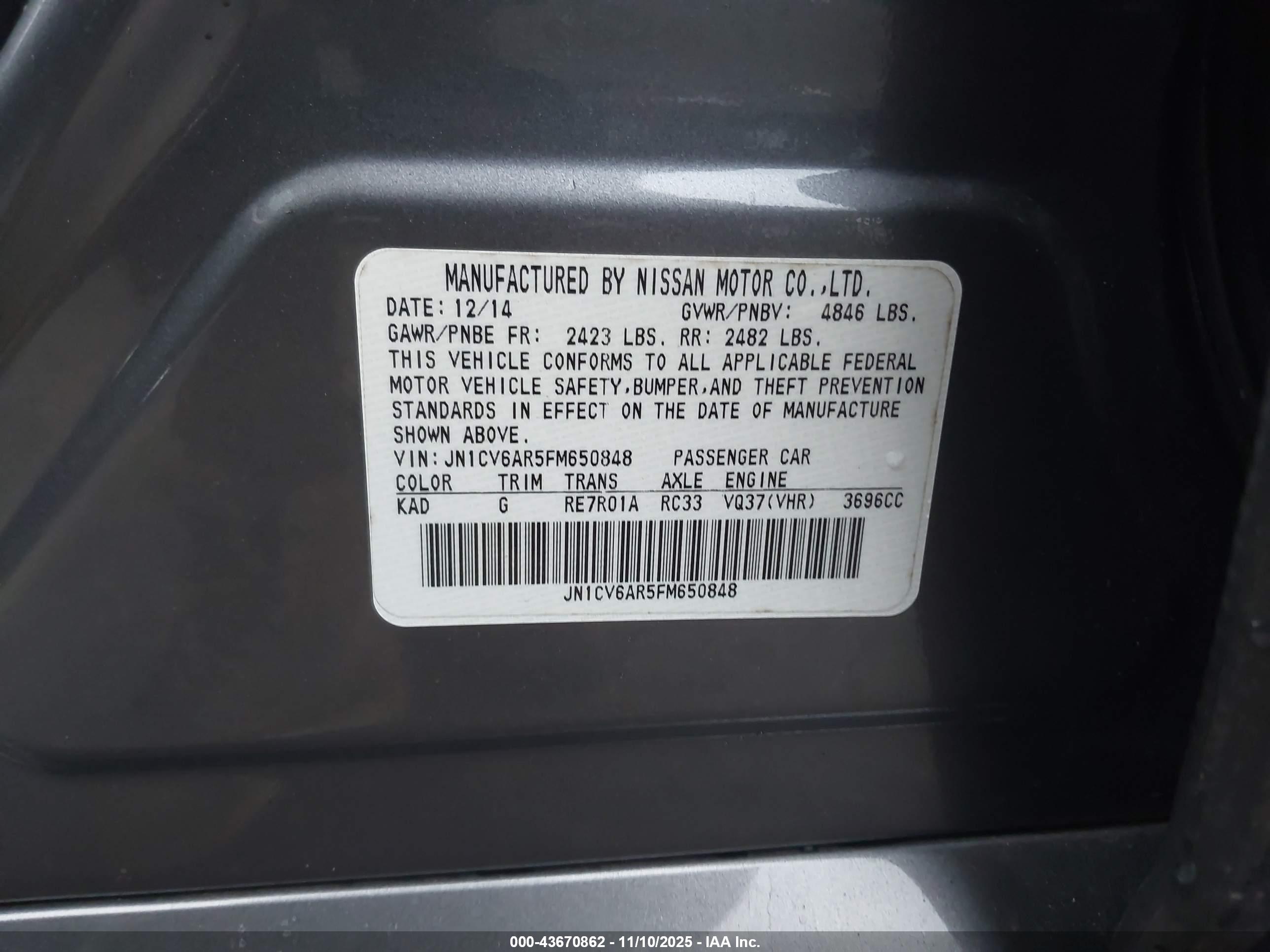 INFINITI Q40 image 9