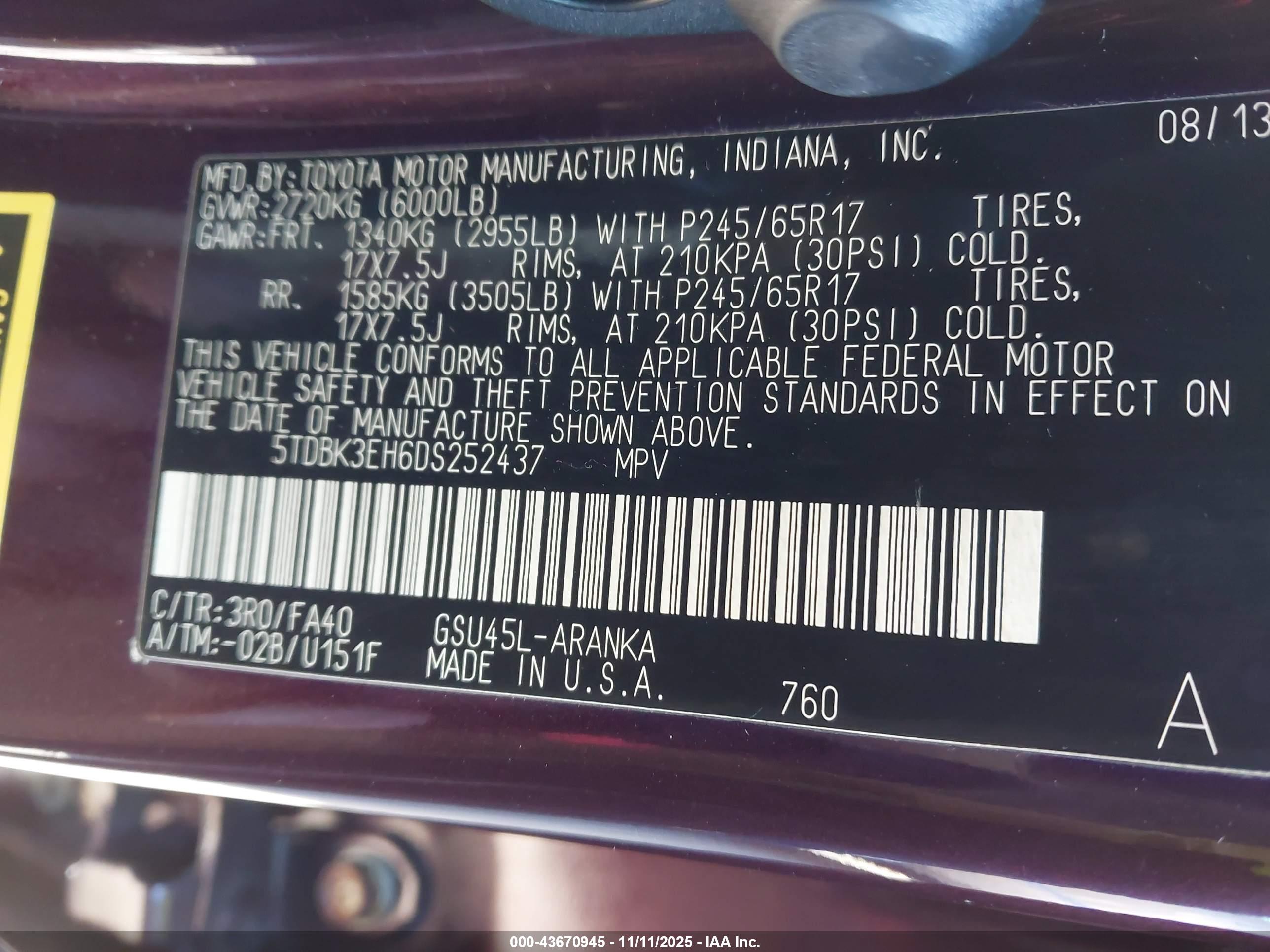 TOYOTA HIGHLANDER image 9