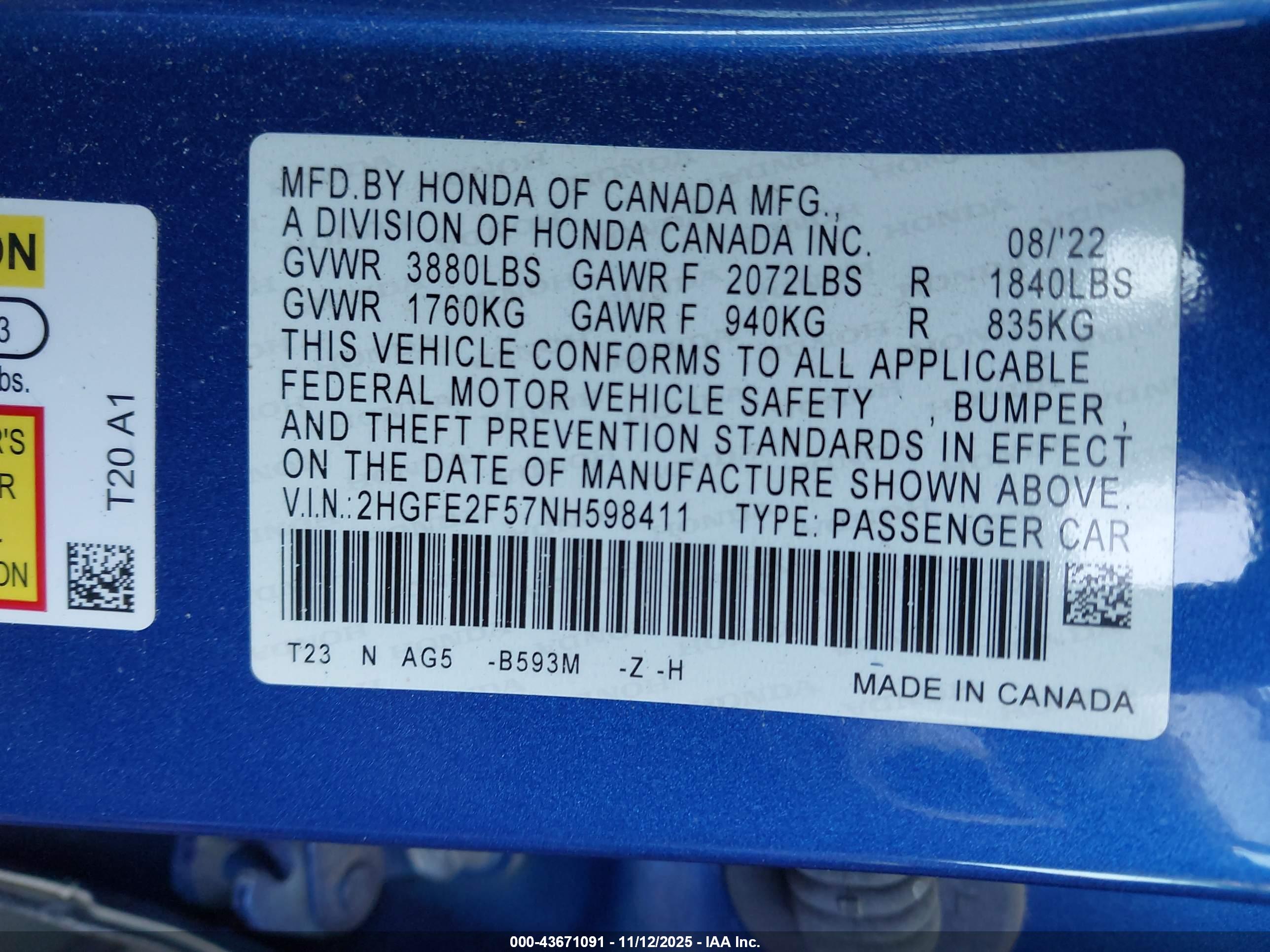 HONDA CIVIC image 9