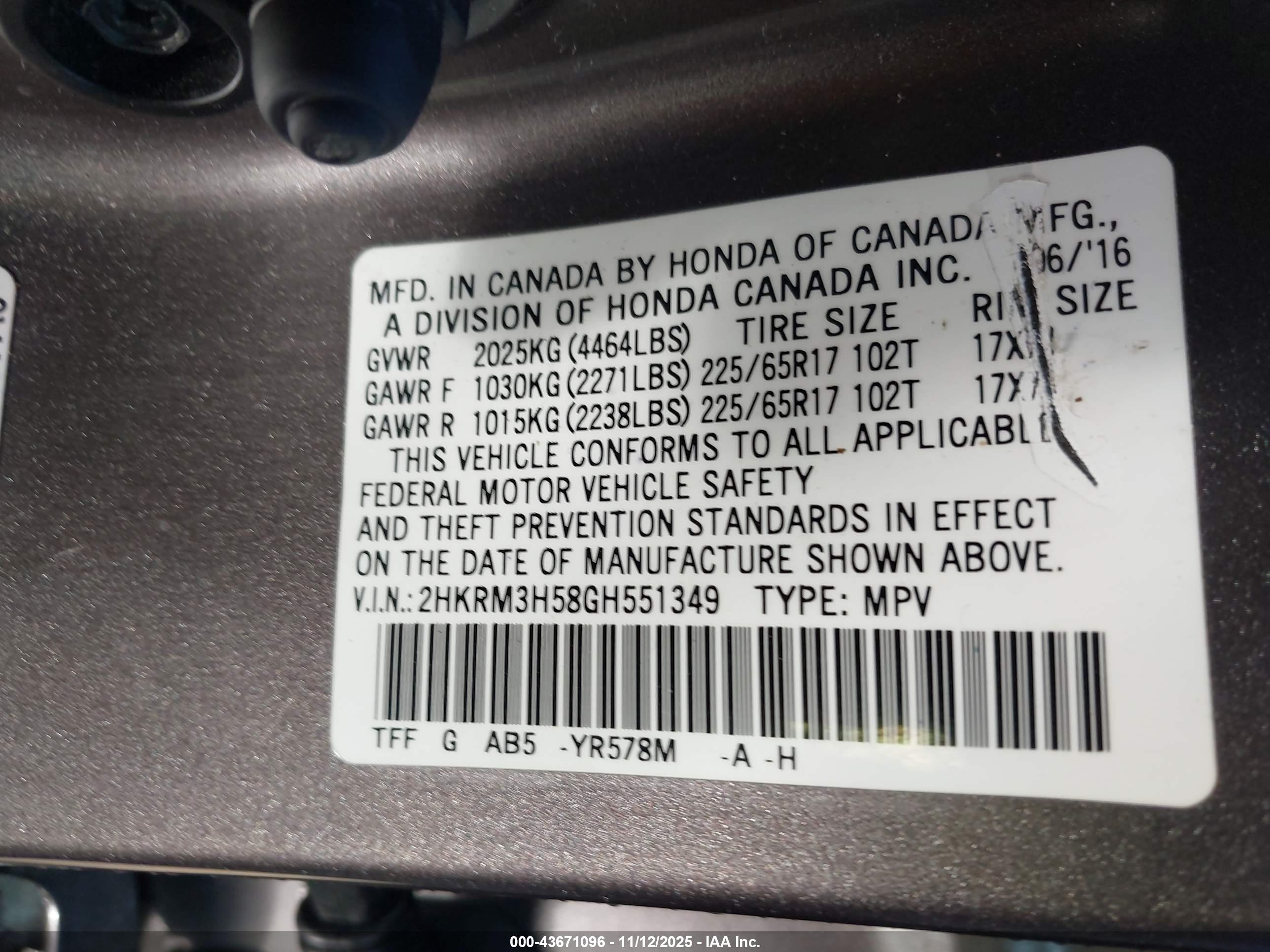 HONDA CR-V image 9