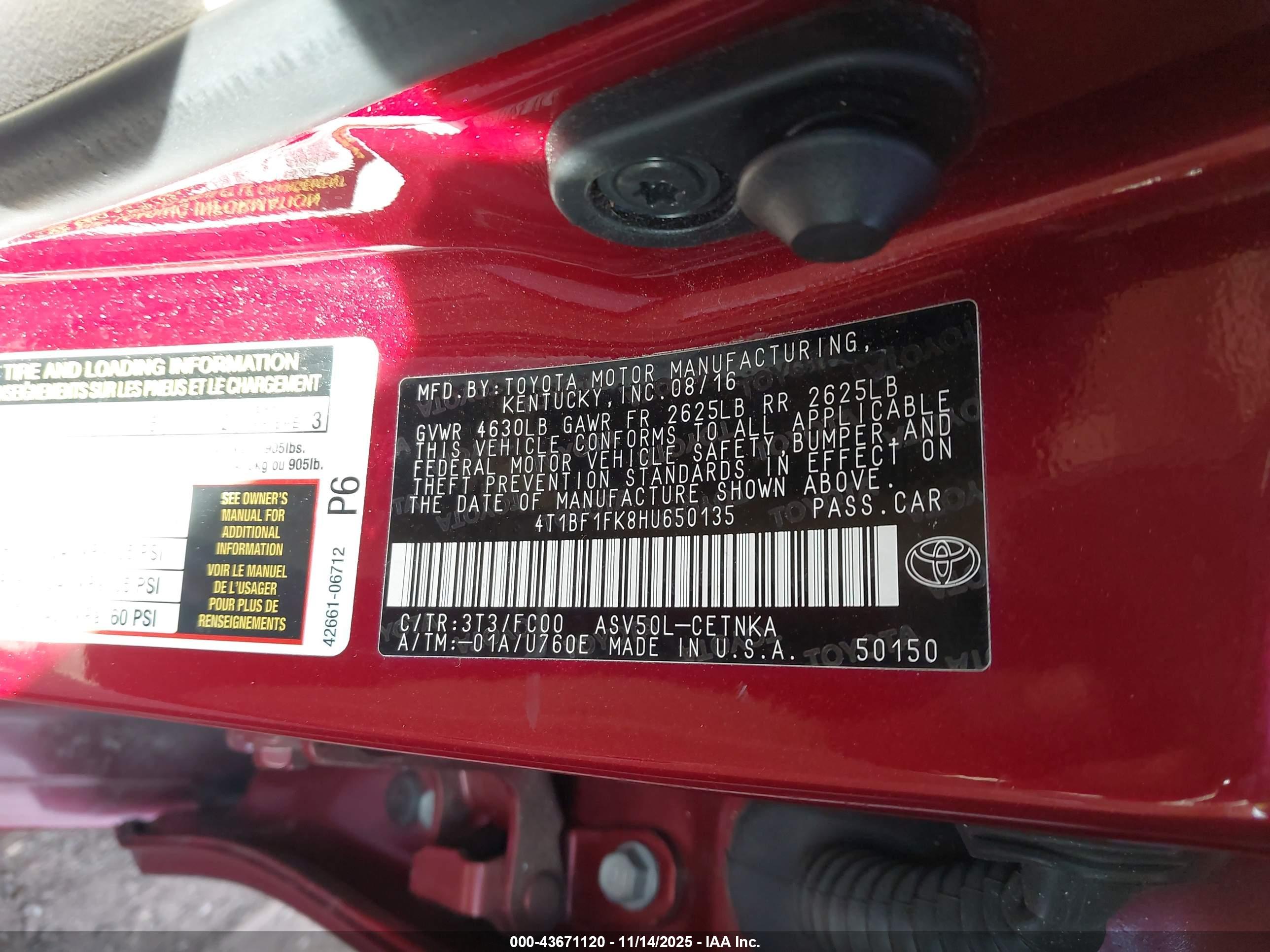 TOYOTA CAMRY image 9