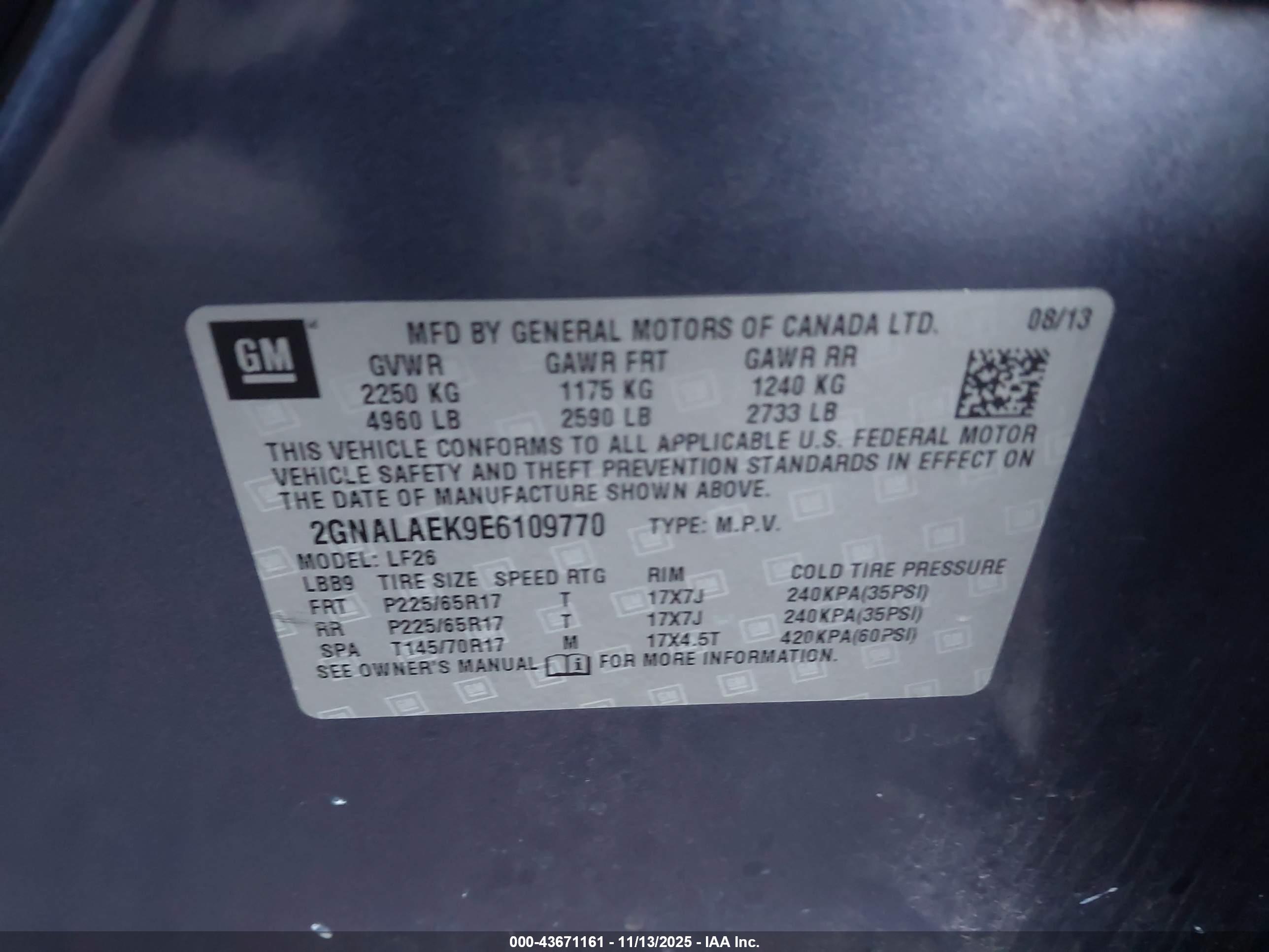 CHEVROLET EQUINOX image 9