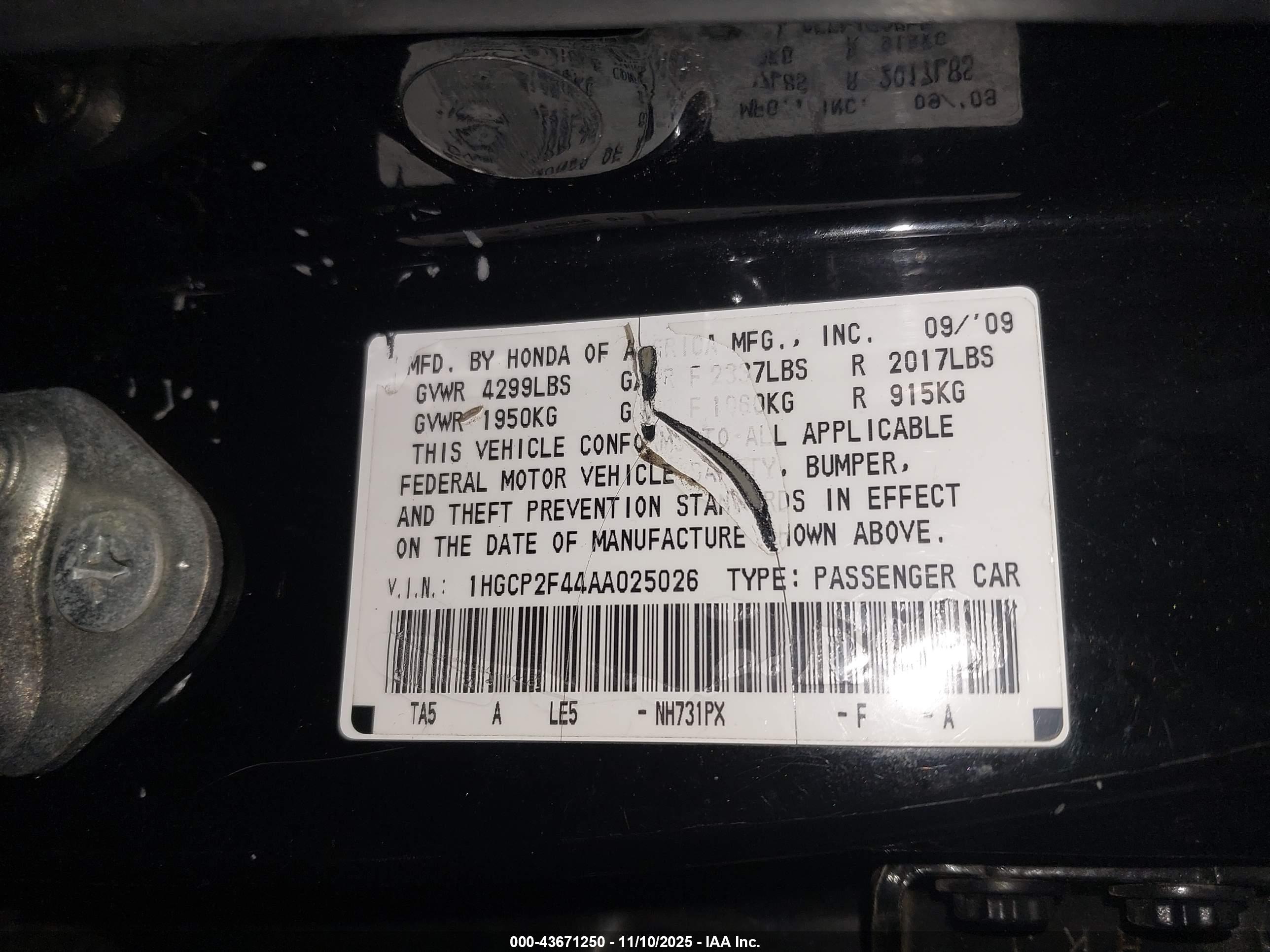 HONDA ACCORD image 9