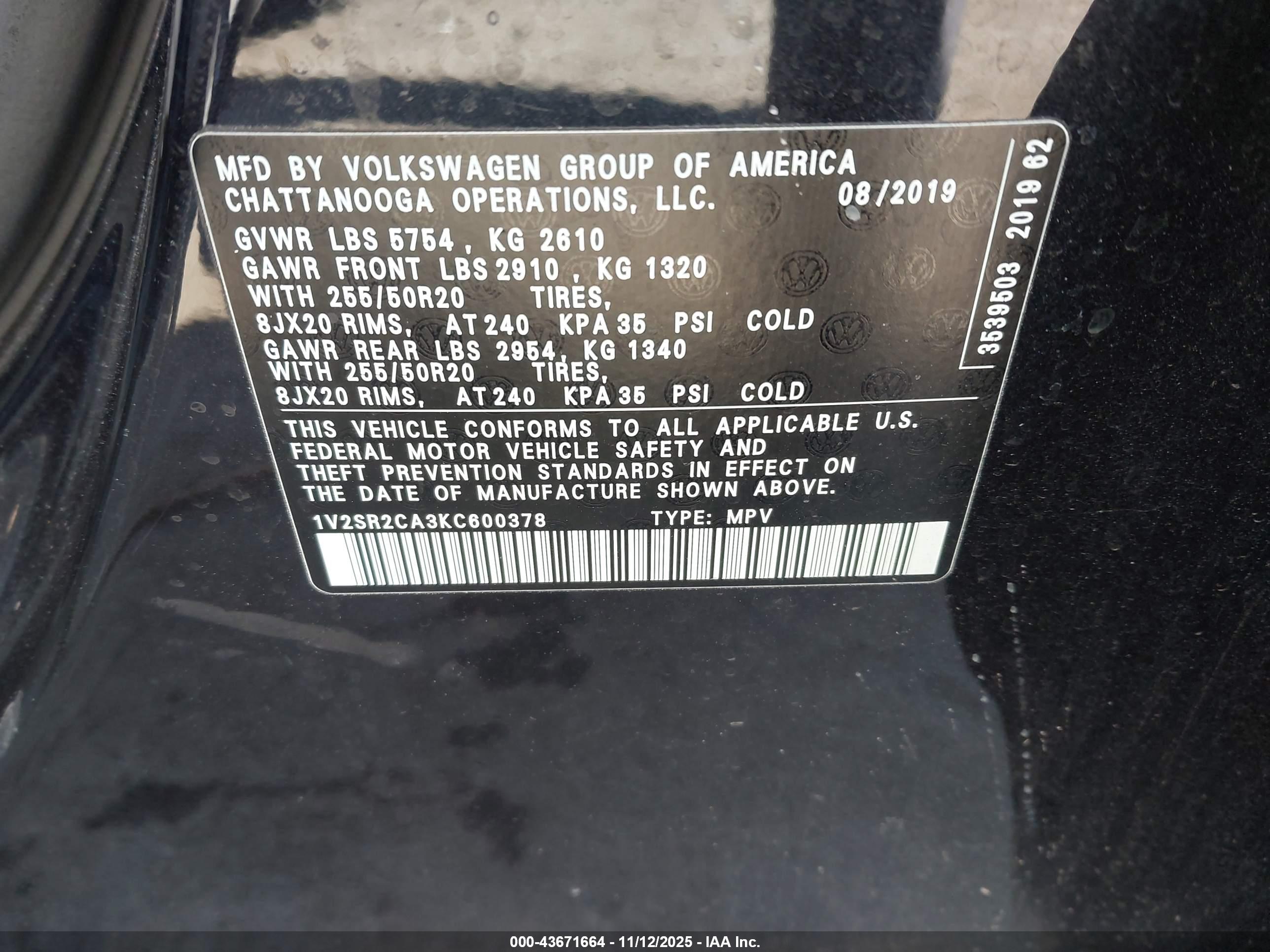 VOLKSWAGEN ATLAS image 9