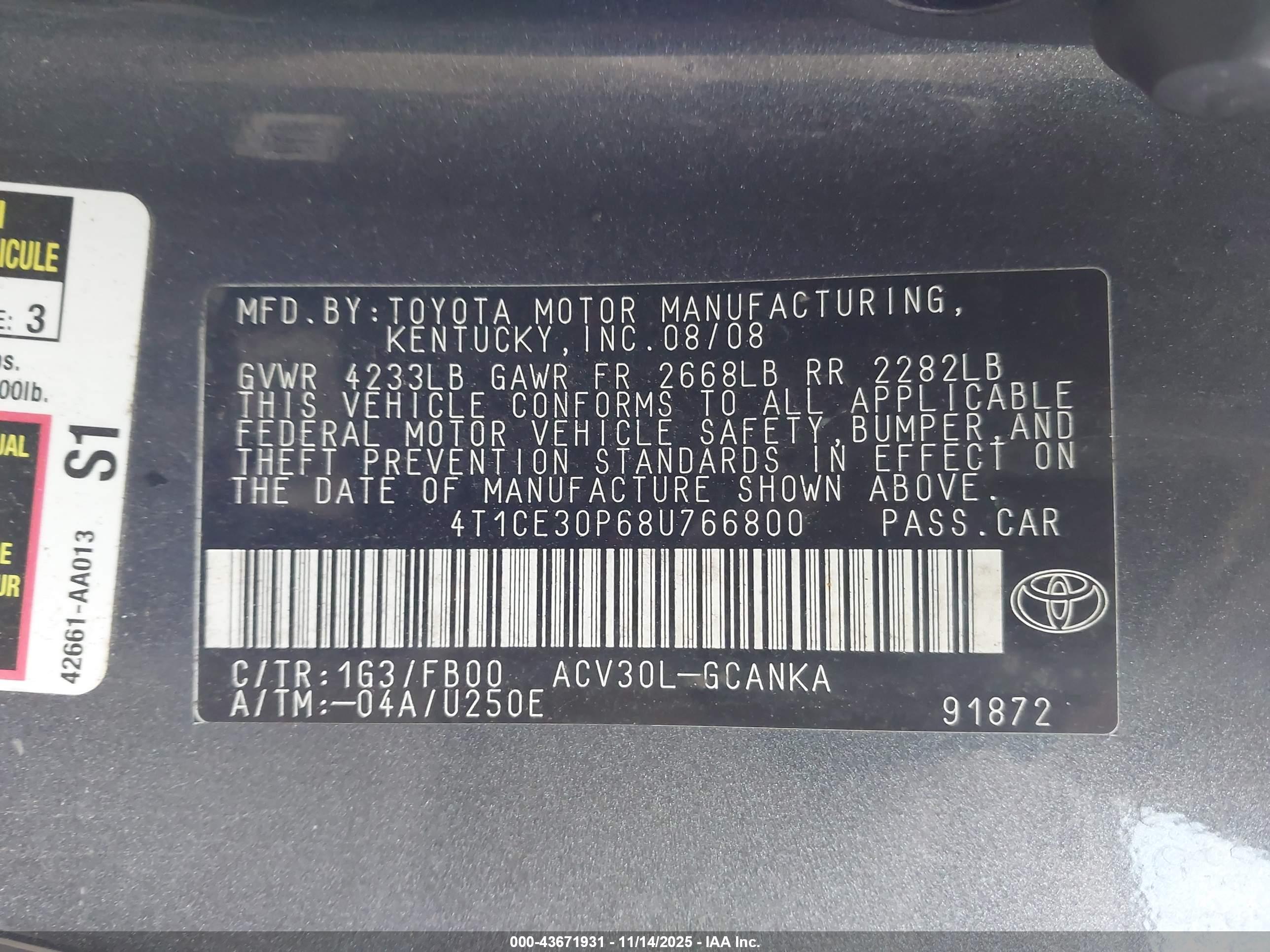 TOYOTA CAMRY image 9