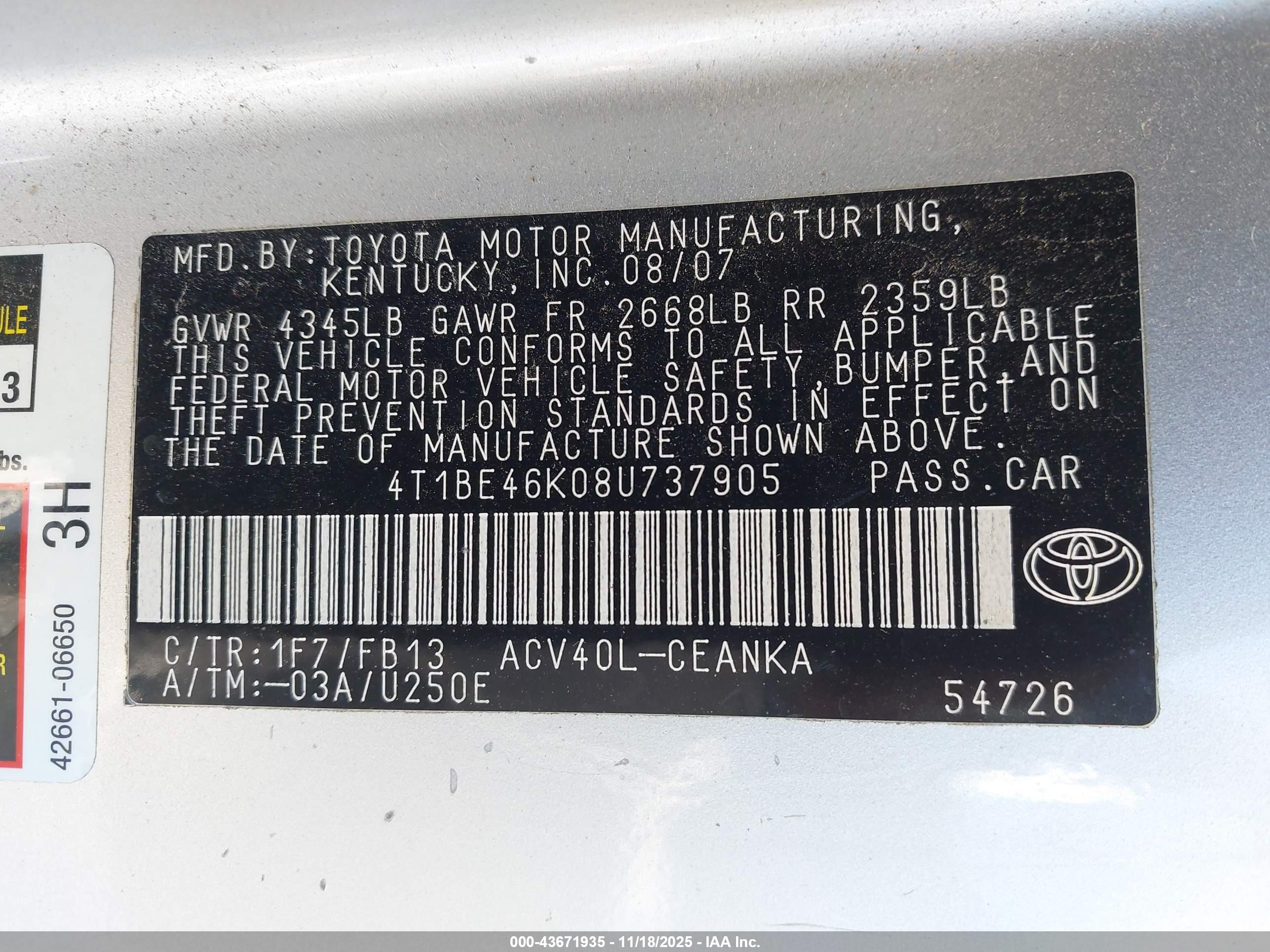 TOYOTA CAMRY image 9