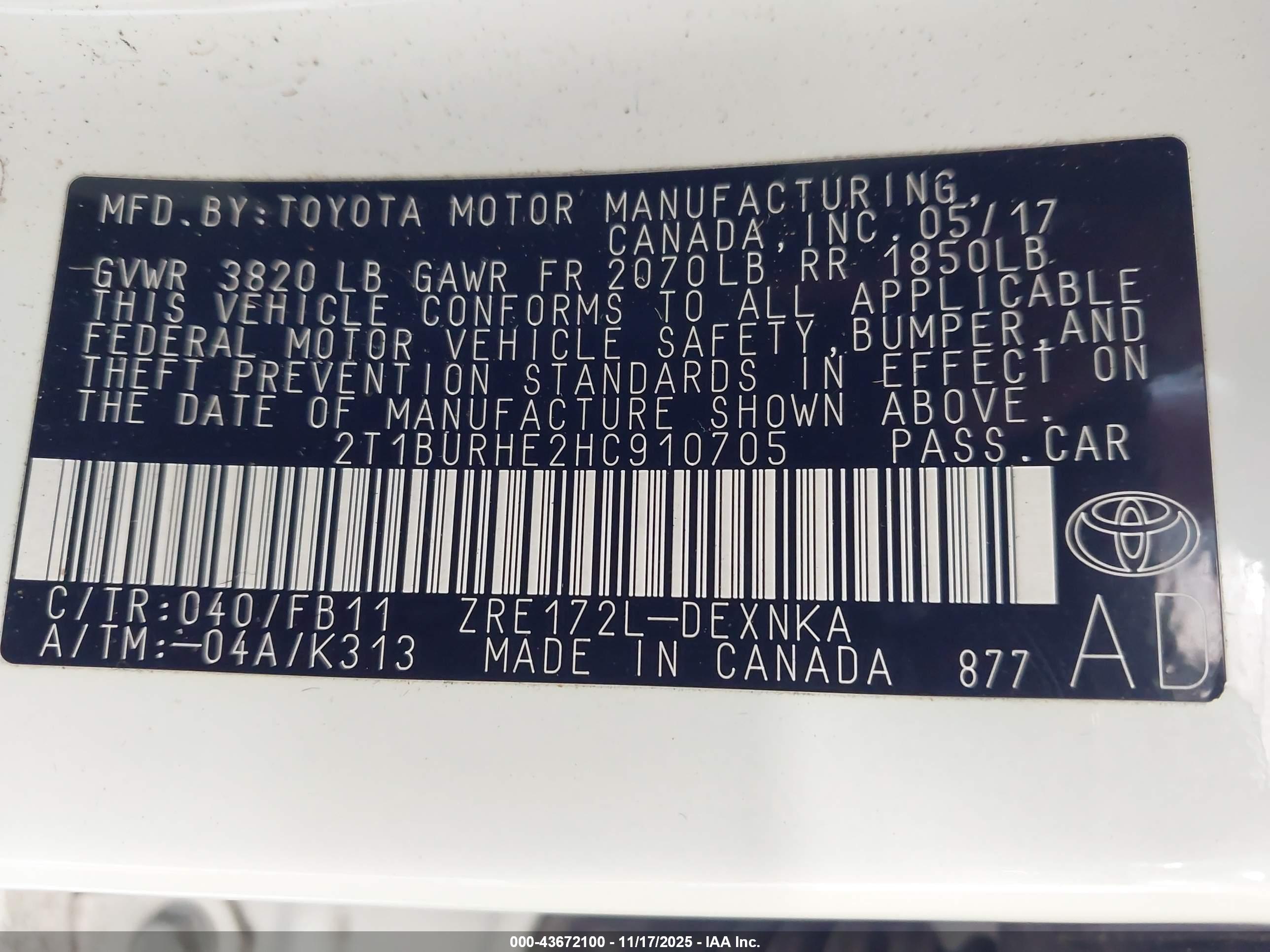 TOYOTA COROLLA image 9