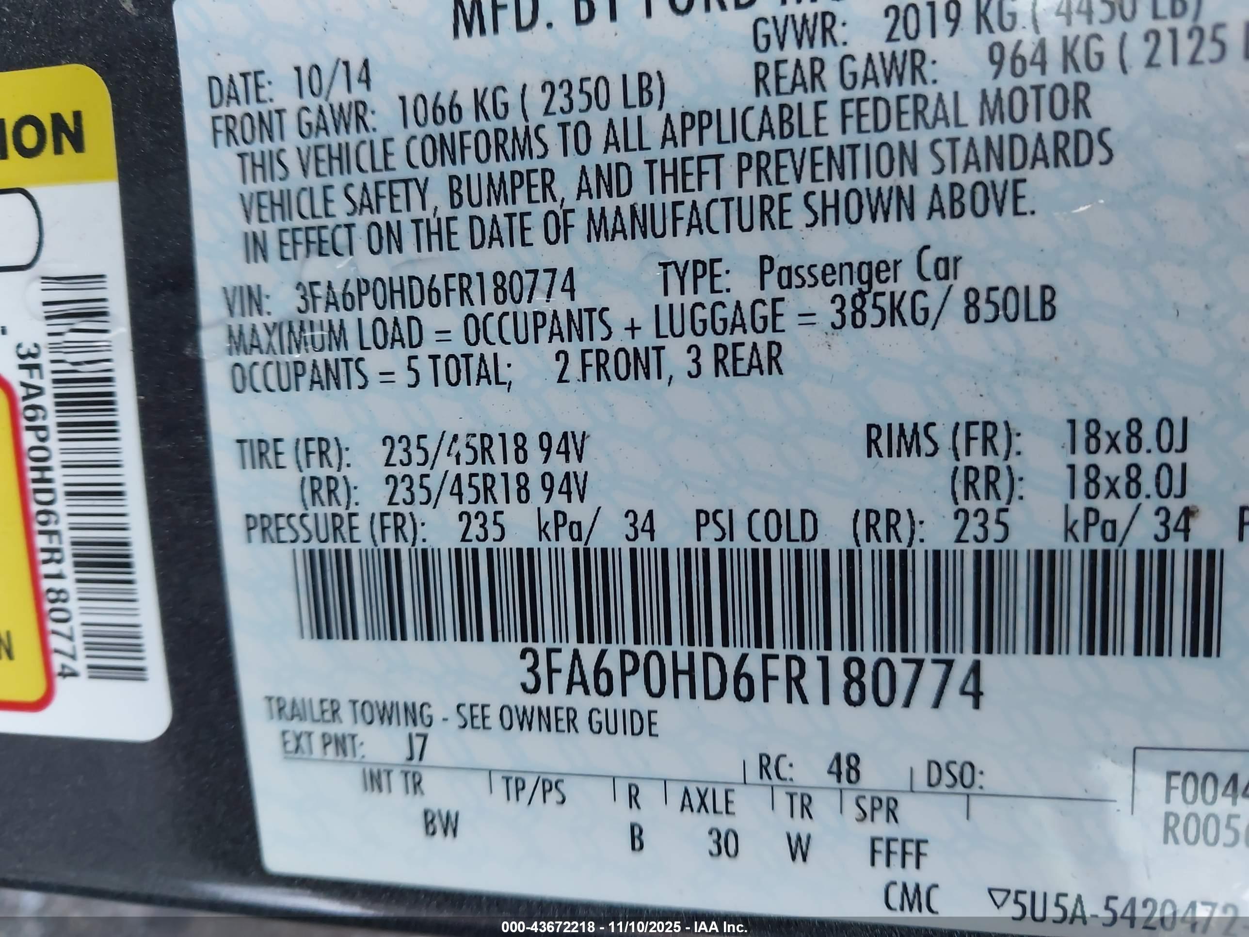 FORD FUSION image 9
