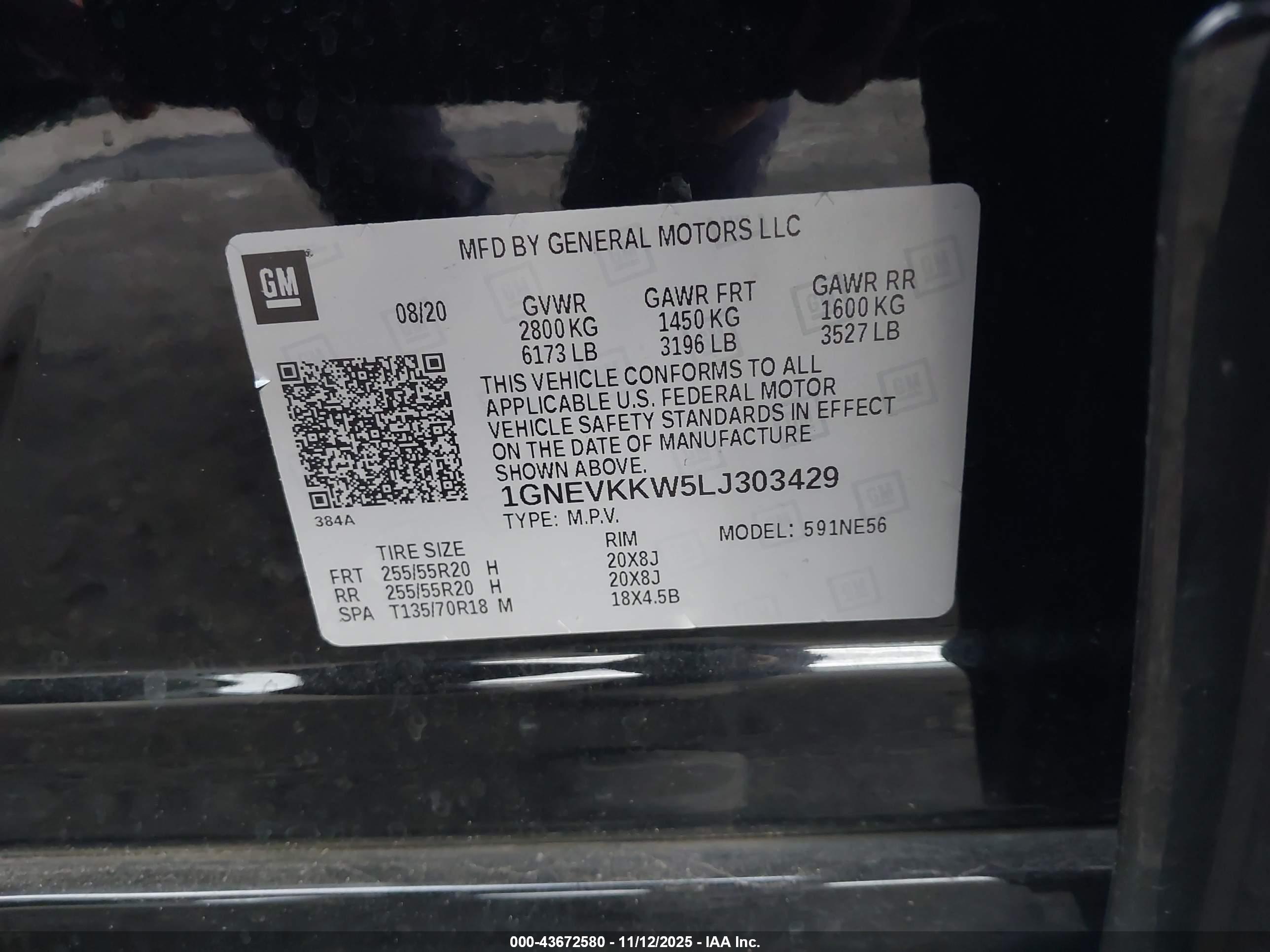 CHEVROLET TRAVERSE image 9