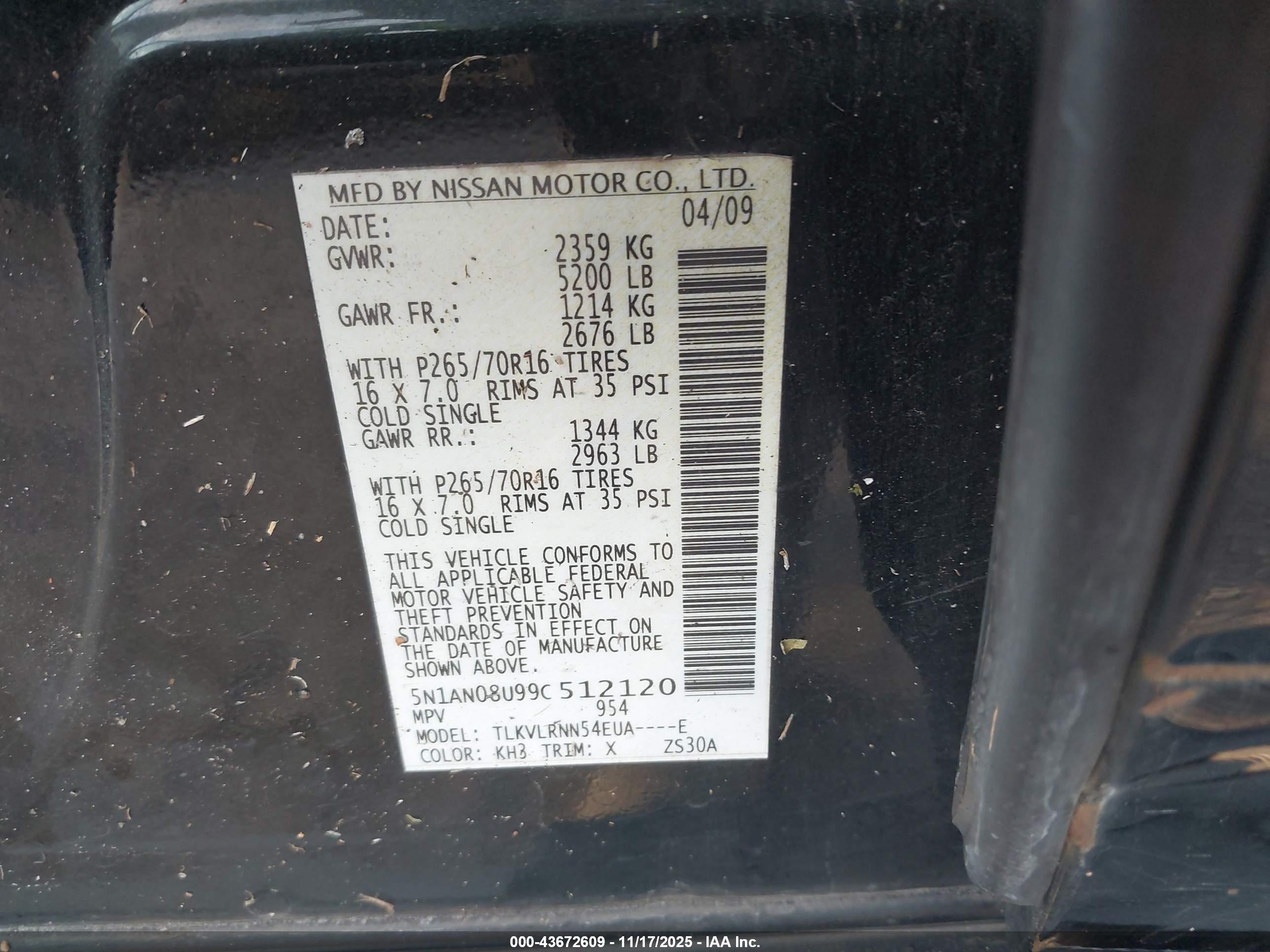NISSAN XTERRA image 9