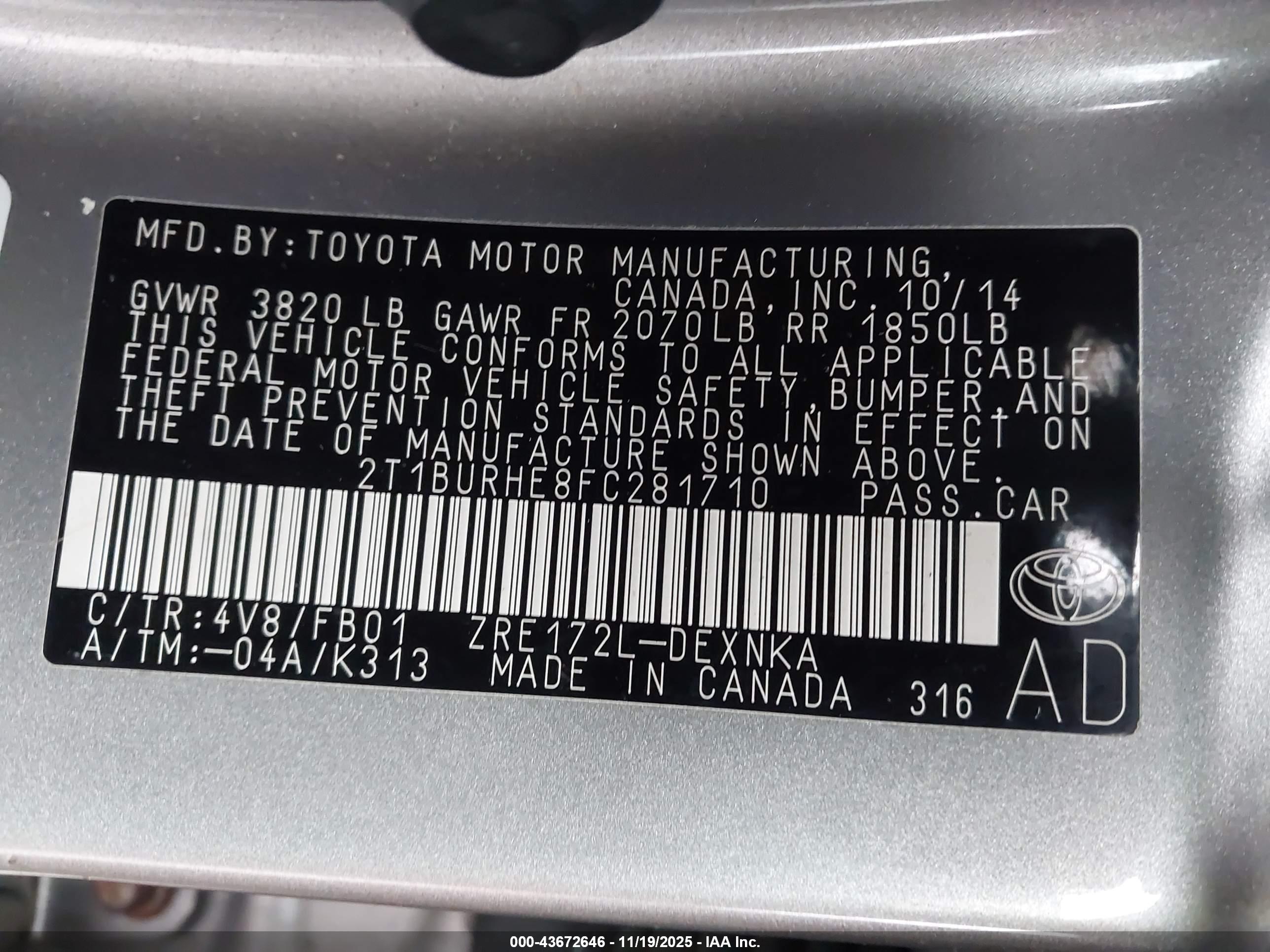 TOYOTA COROLLA image 9