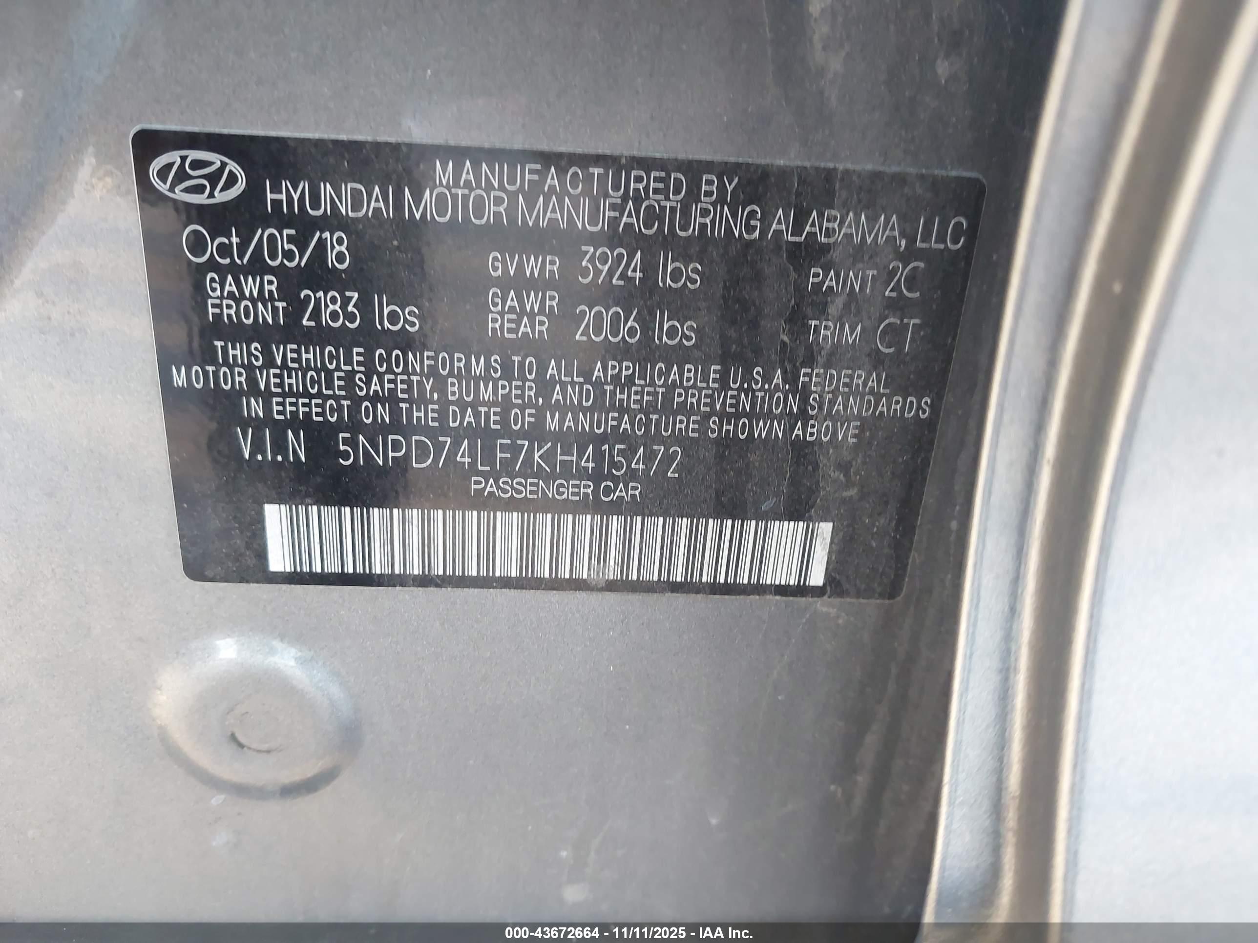 HYUNDAI ELANTRA image 9