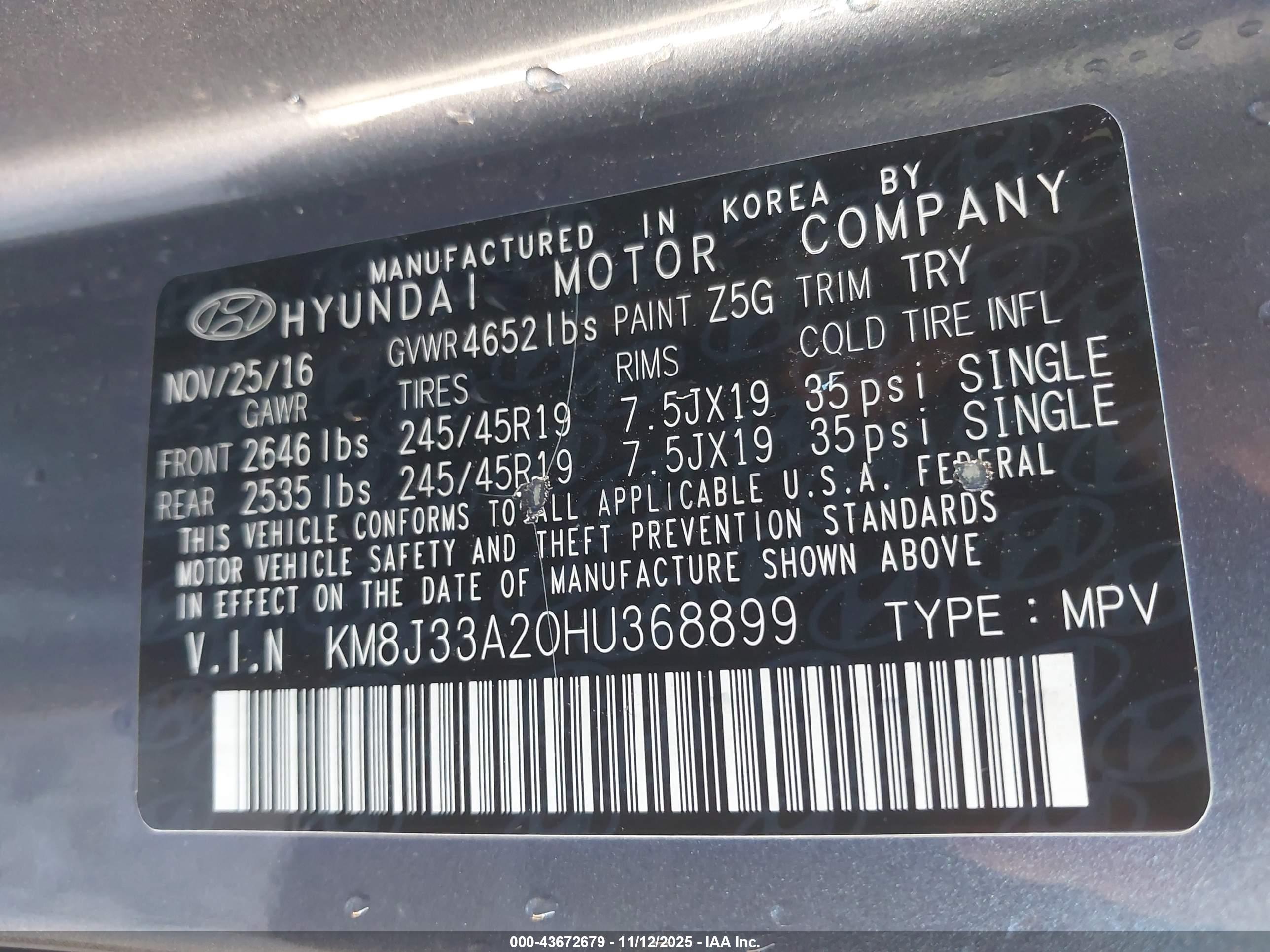 HYUNDAI TUCSON image 9