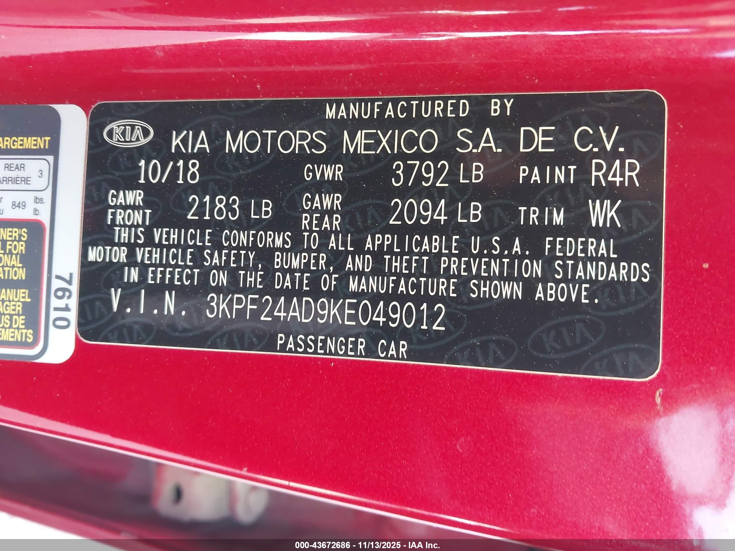KIA FORTE image 9