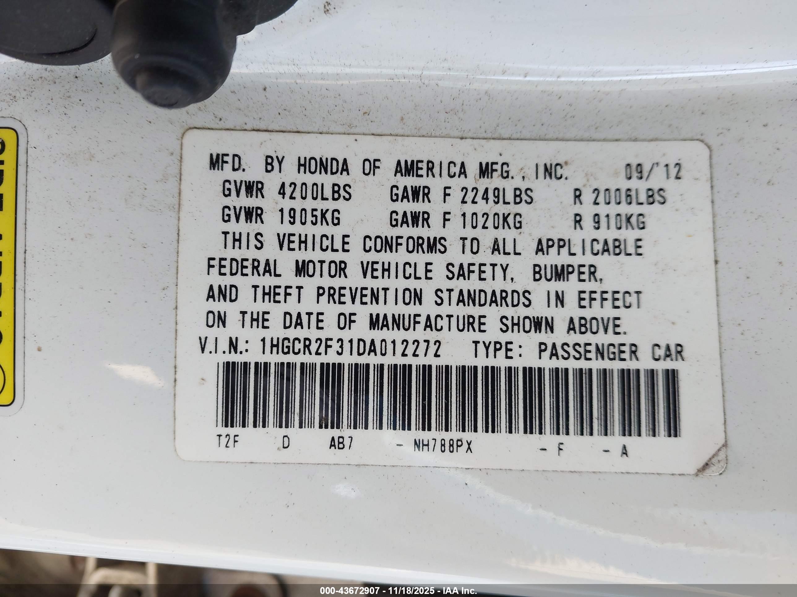 HONDA ACCORD image 9