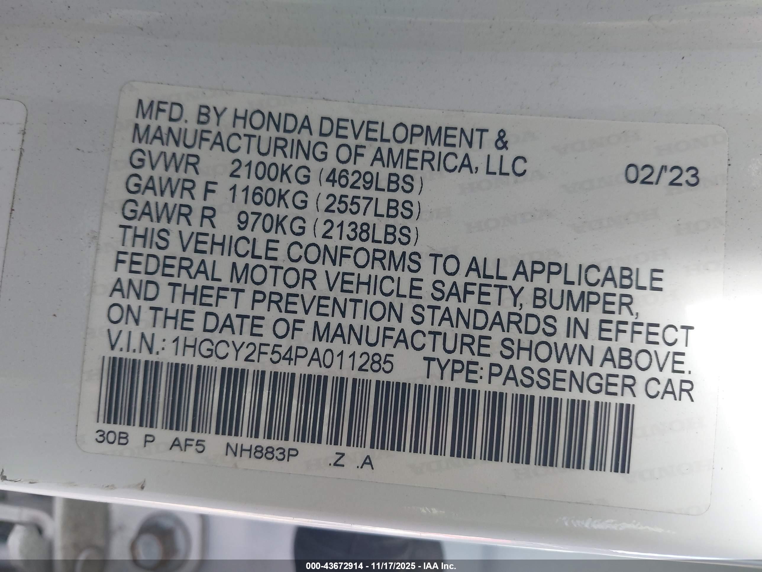 HONDA ACCORD image 9