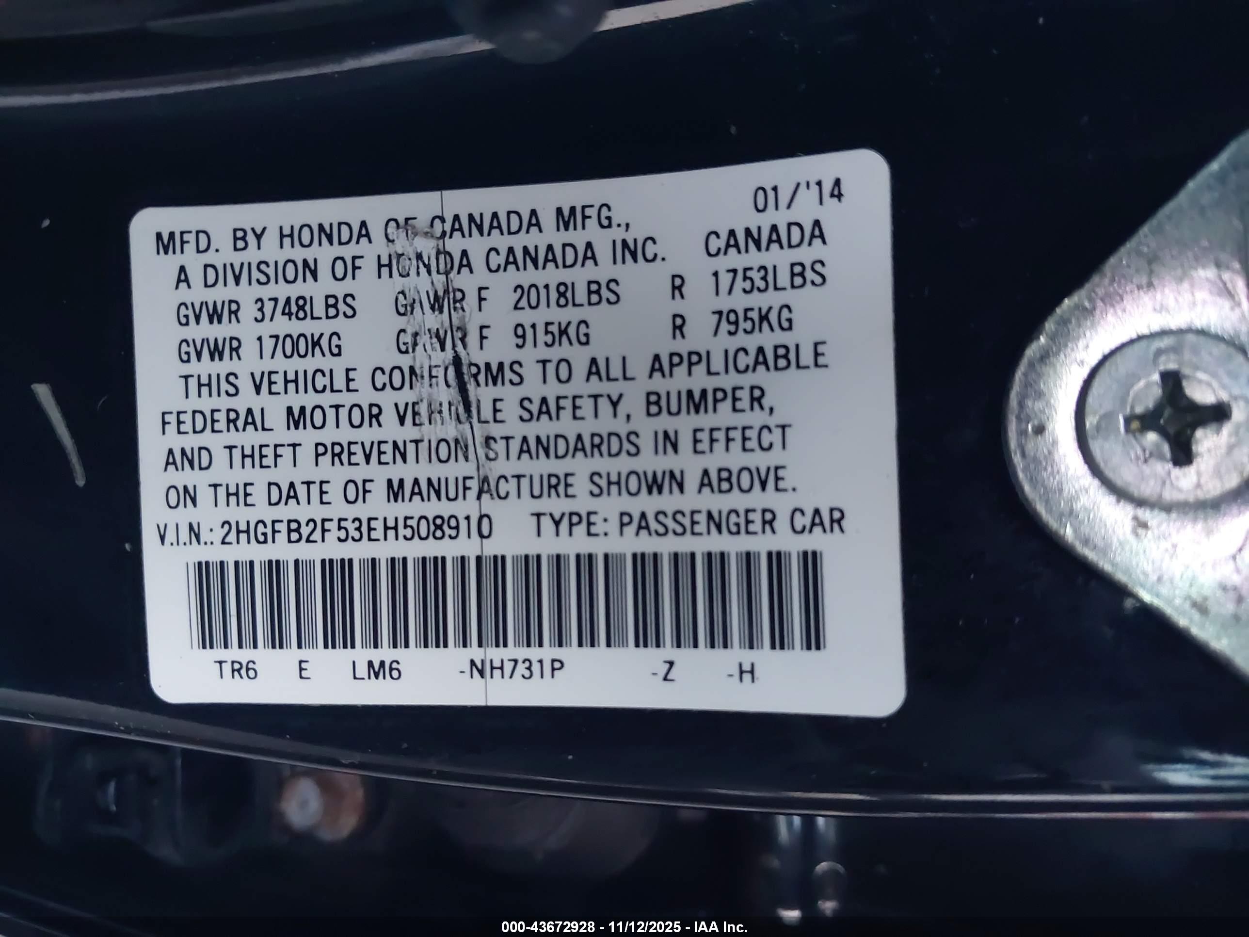 HONDA CIVIC image 9