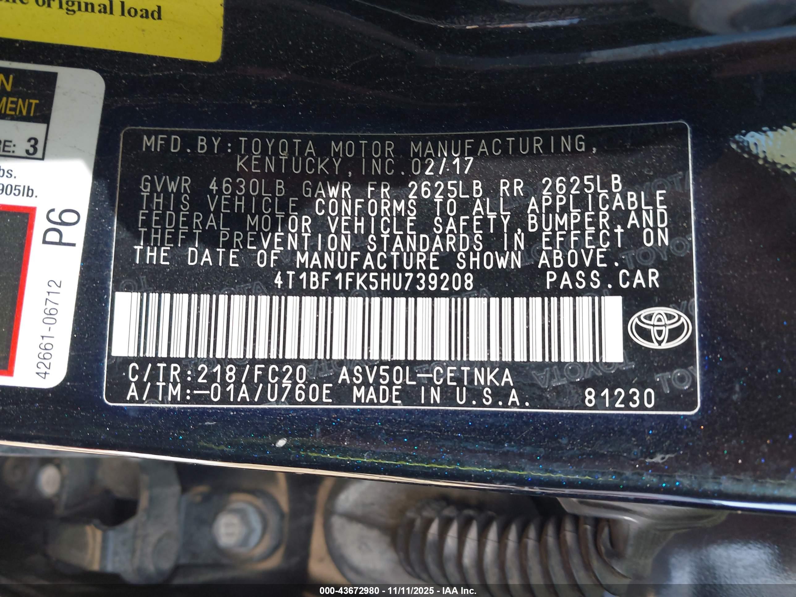 TOYOTA CAMRY image 9