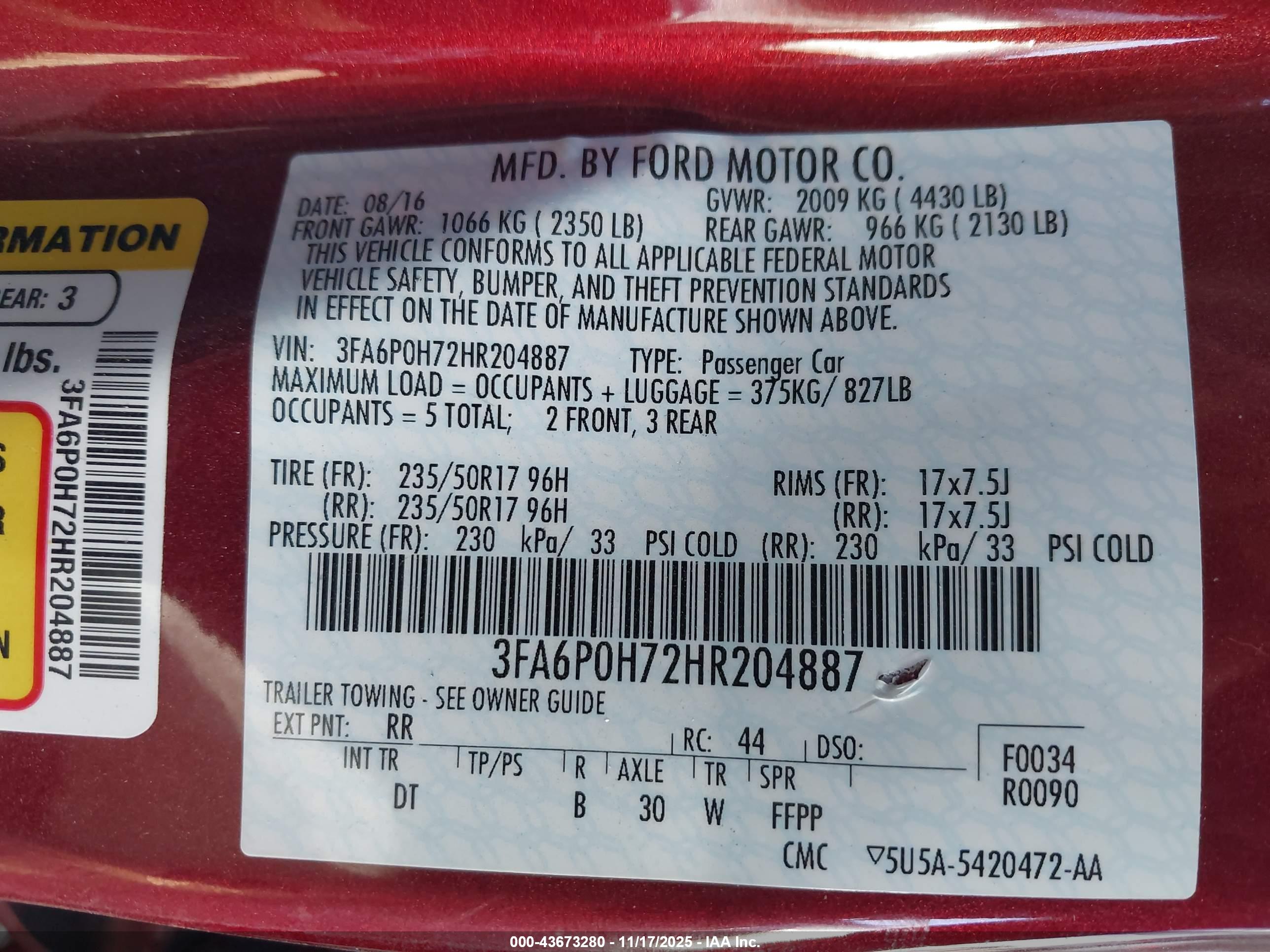 FORD FUSION image 9