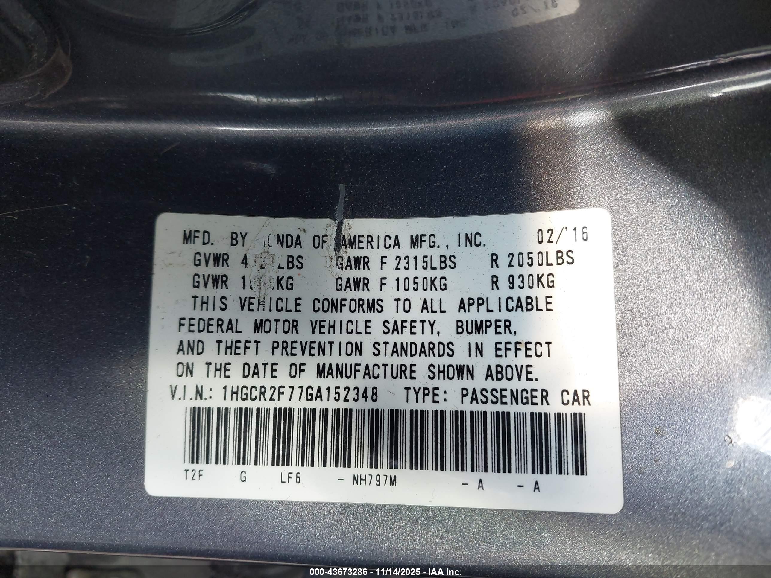 HONDA ACCORD image 9