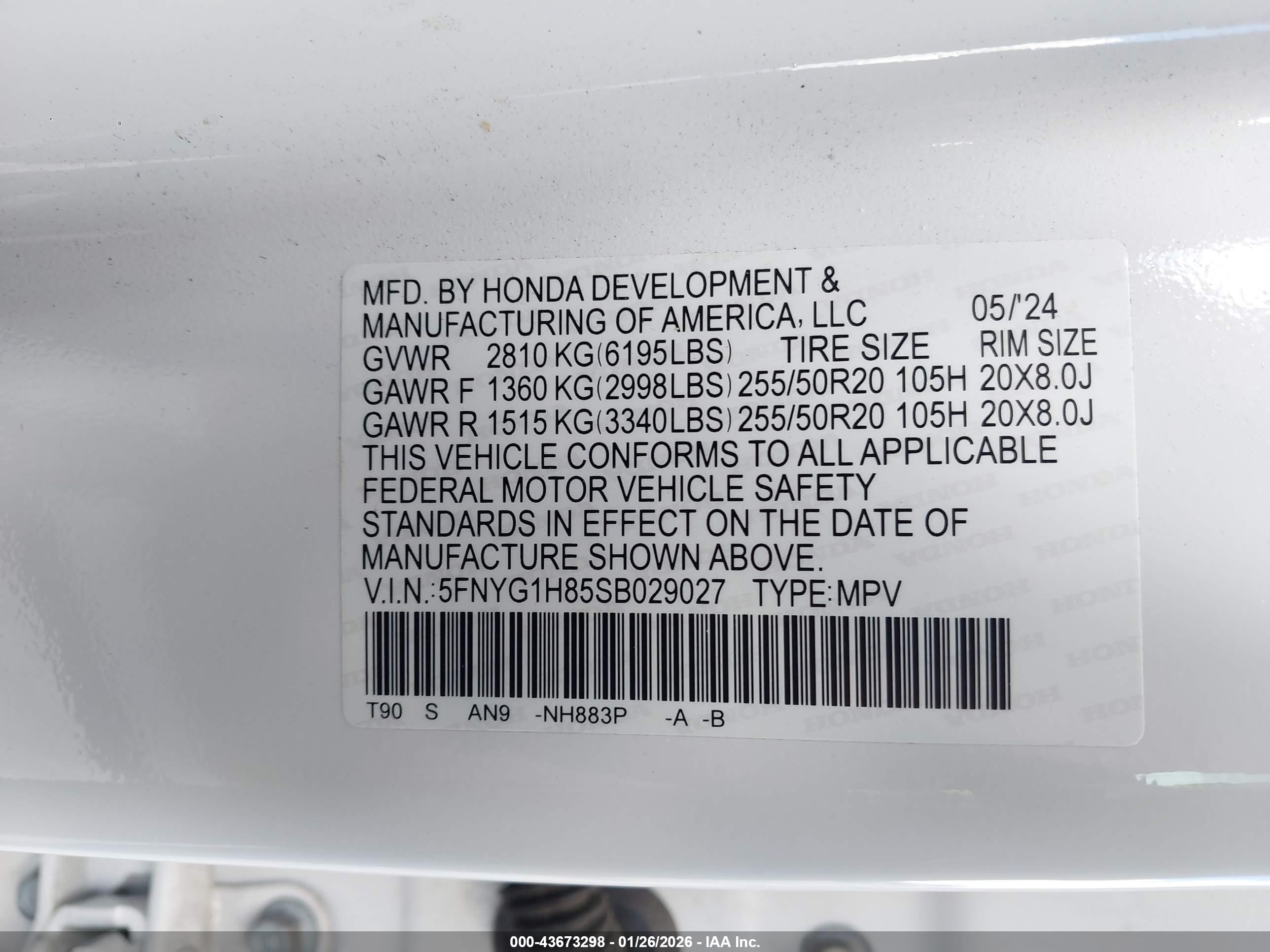 HONDA PILOT image 9