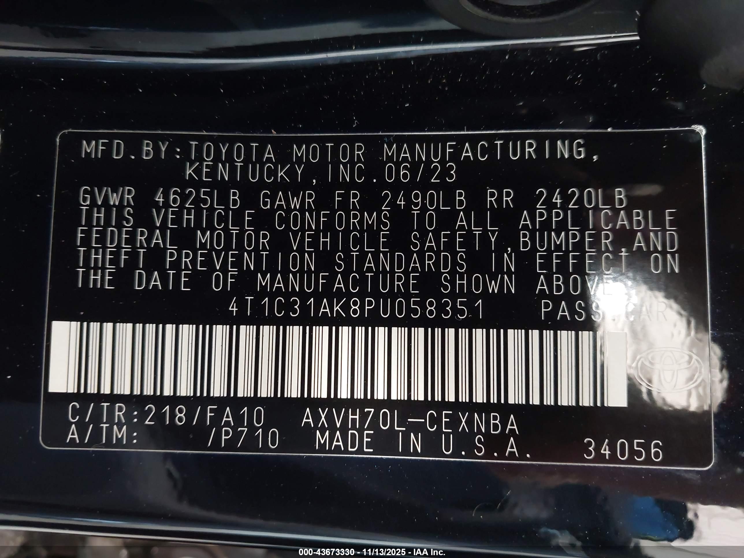 TOYOTA CAMRY image 9