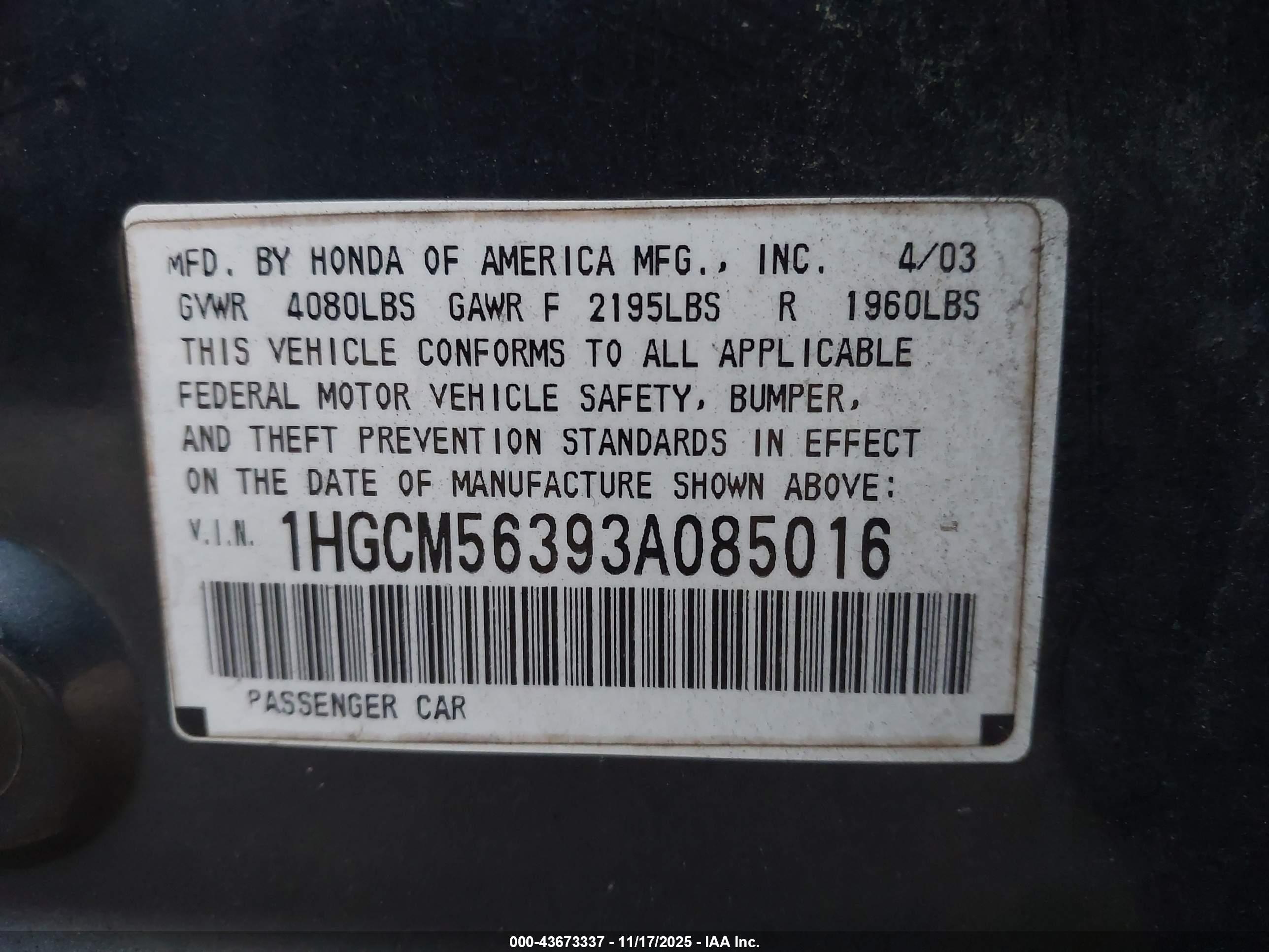 HONDA ACCORD image 9
