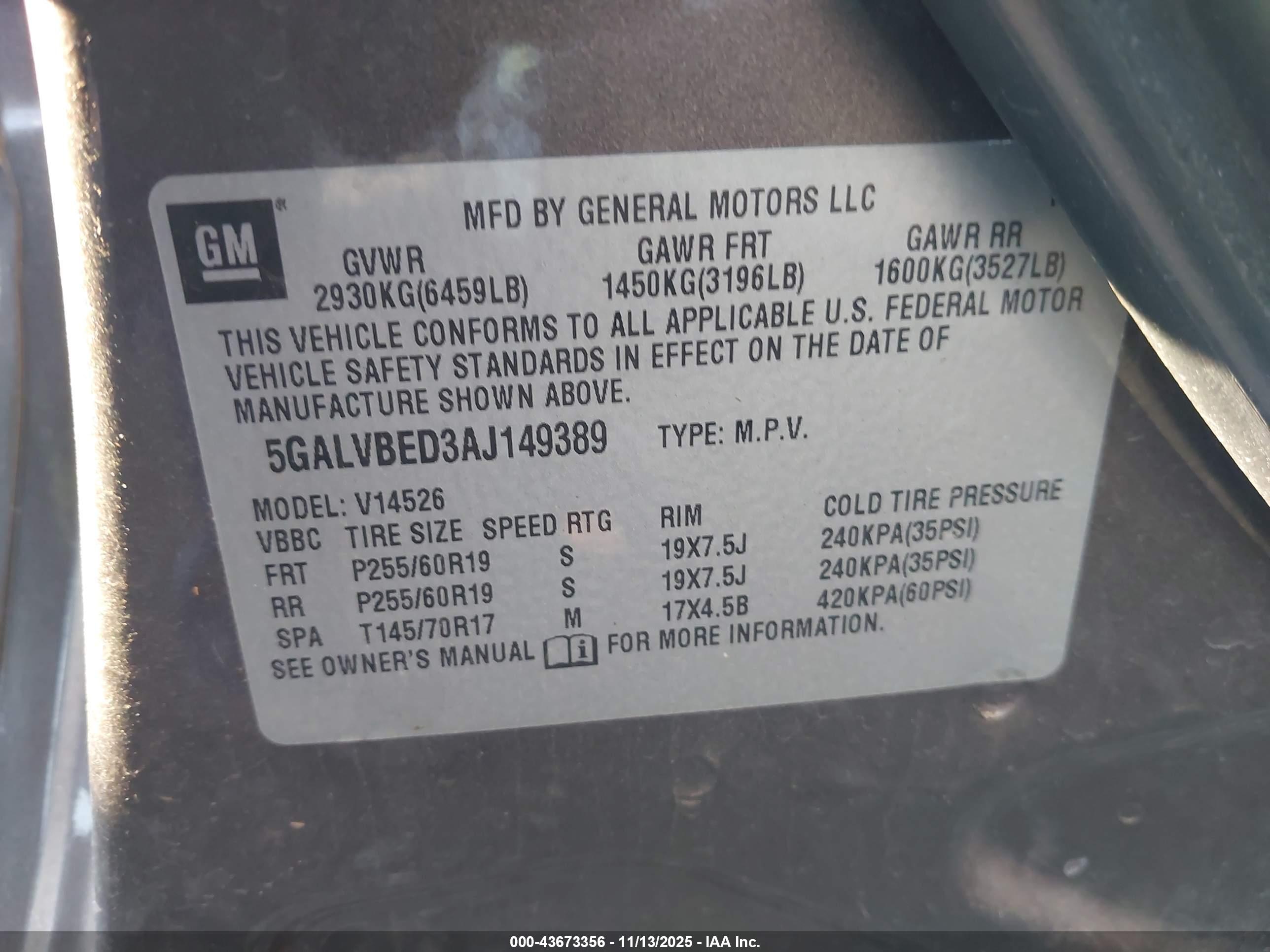 BUICK ENCLAVE image 9