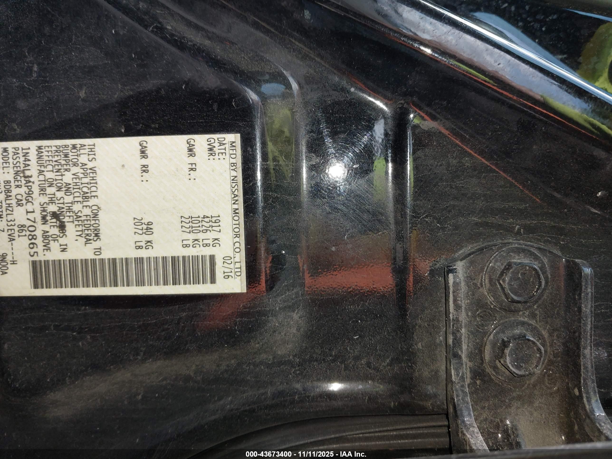 NISSAN ALTIMA image 9