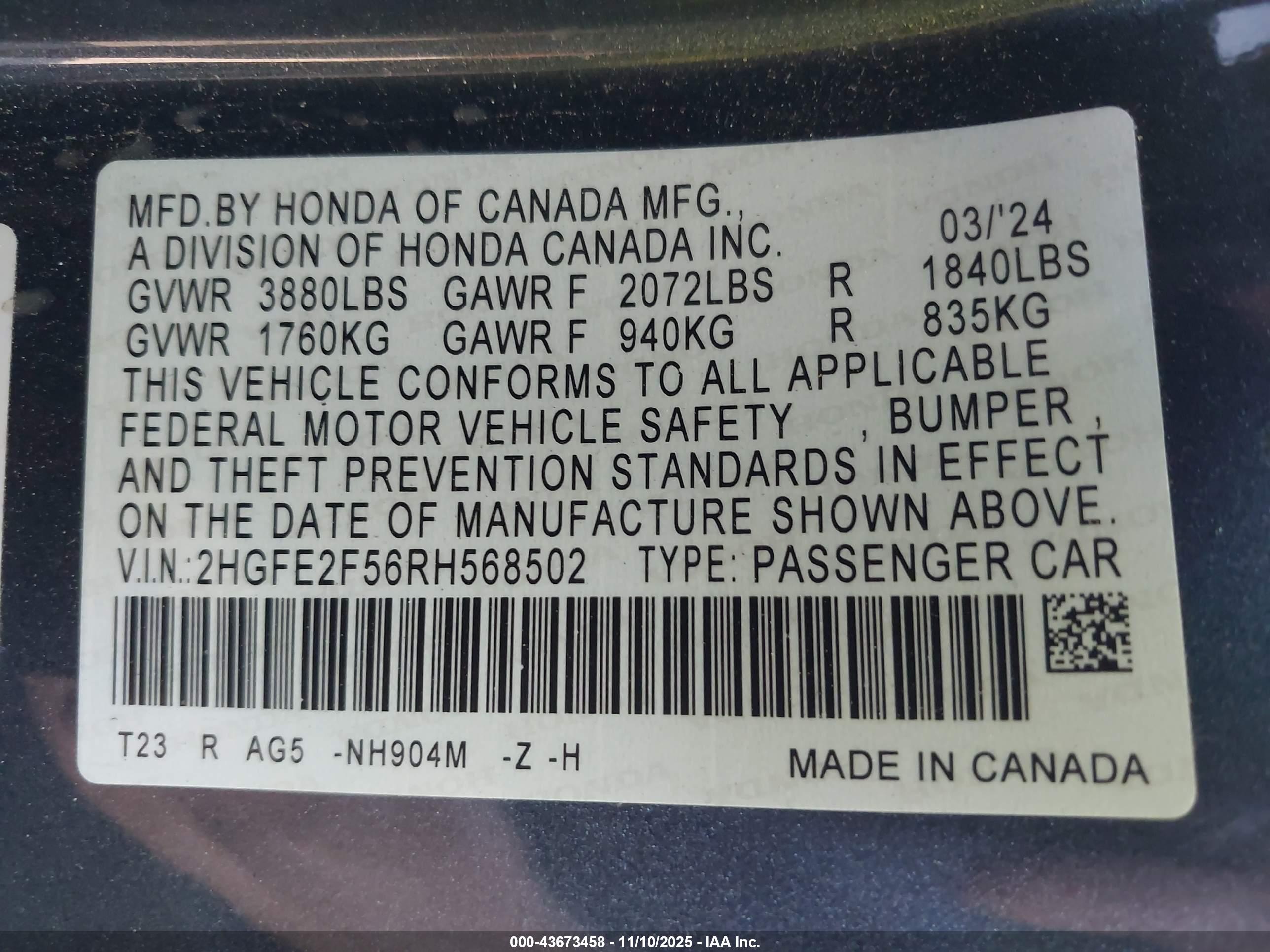 HONDA CIVIC image 9