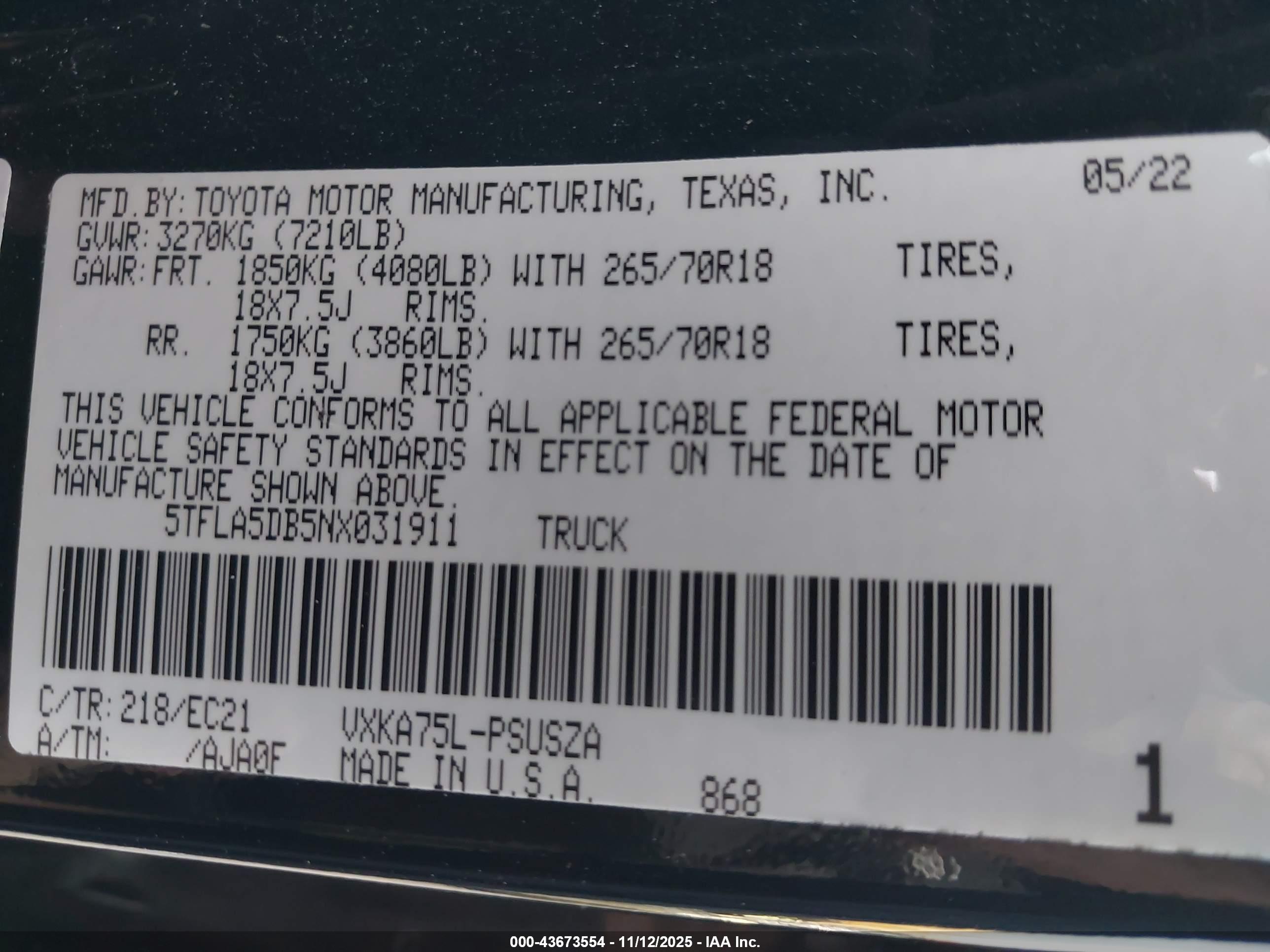 TOYOTA TUNDRA image 9