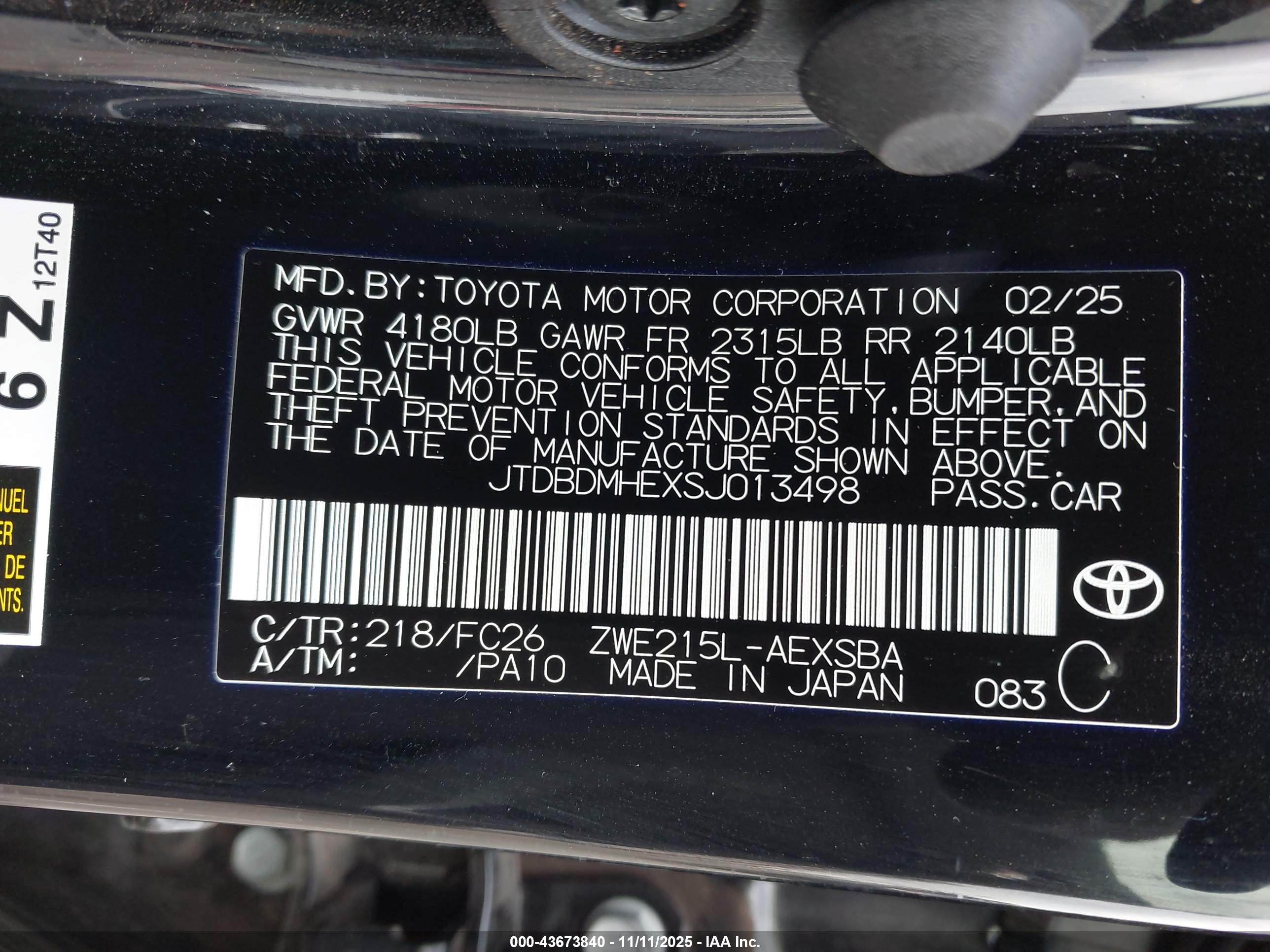 TOYOTA COROLLA image 9