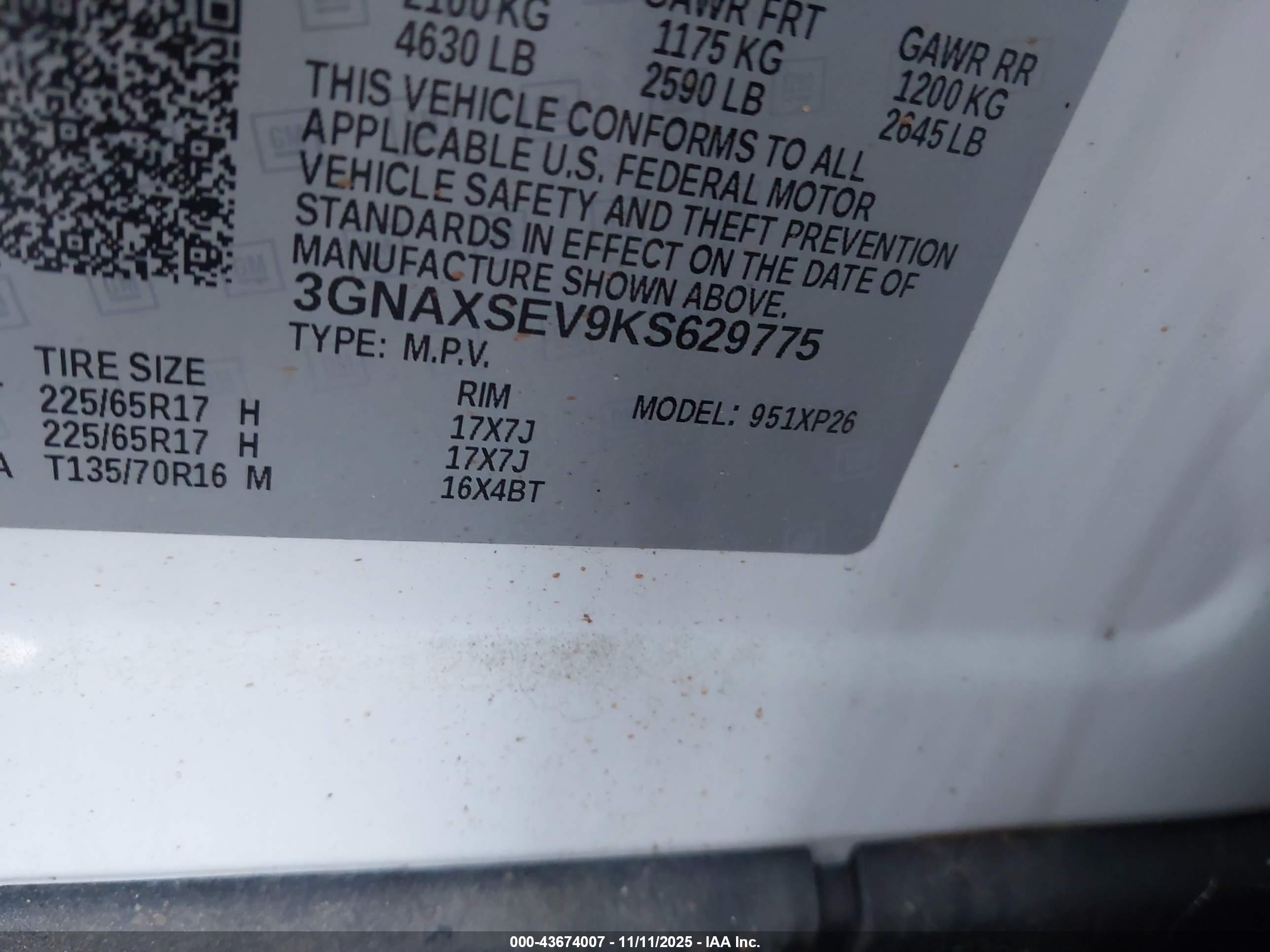 CHEVROLET EQUINOX image 9