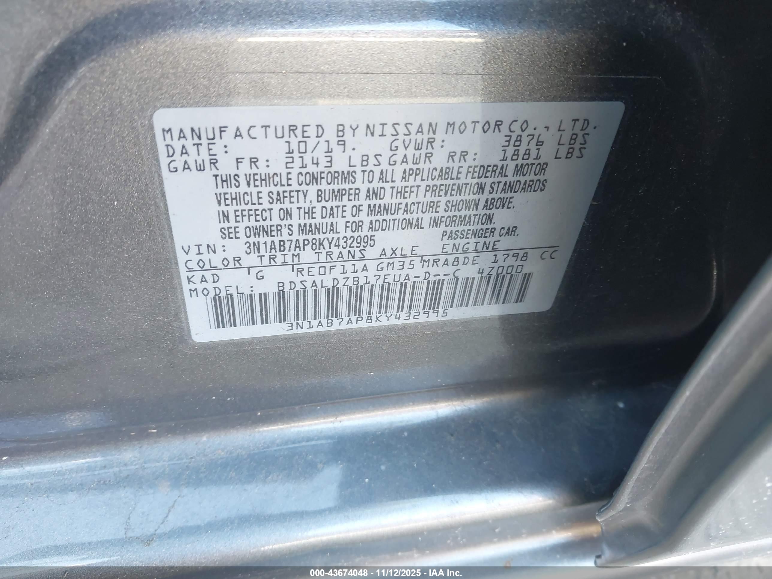 NISSAN SENTRA image 9
