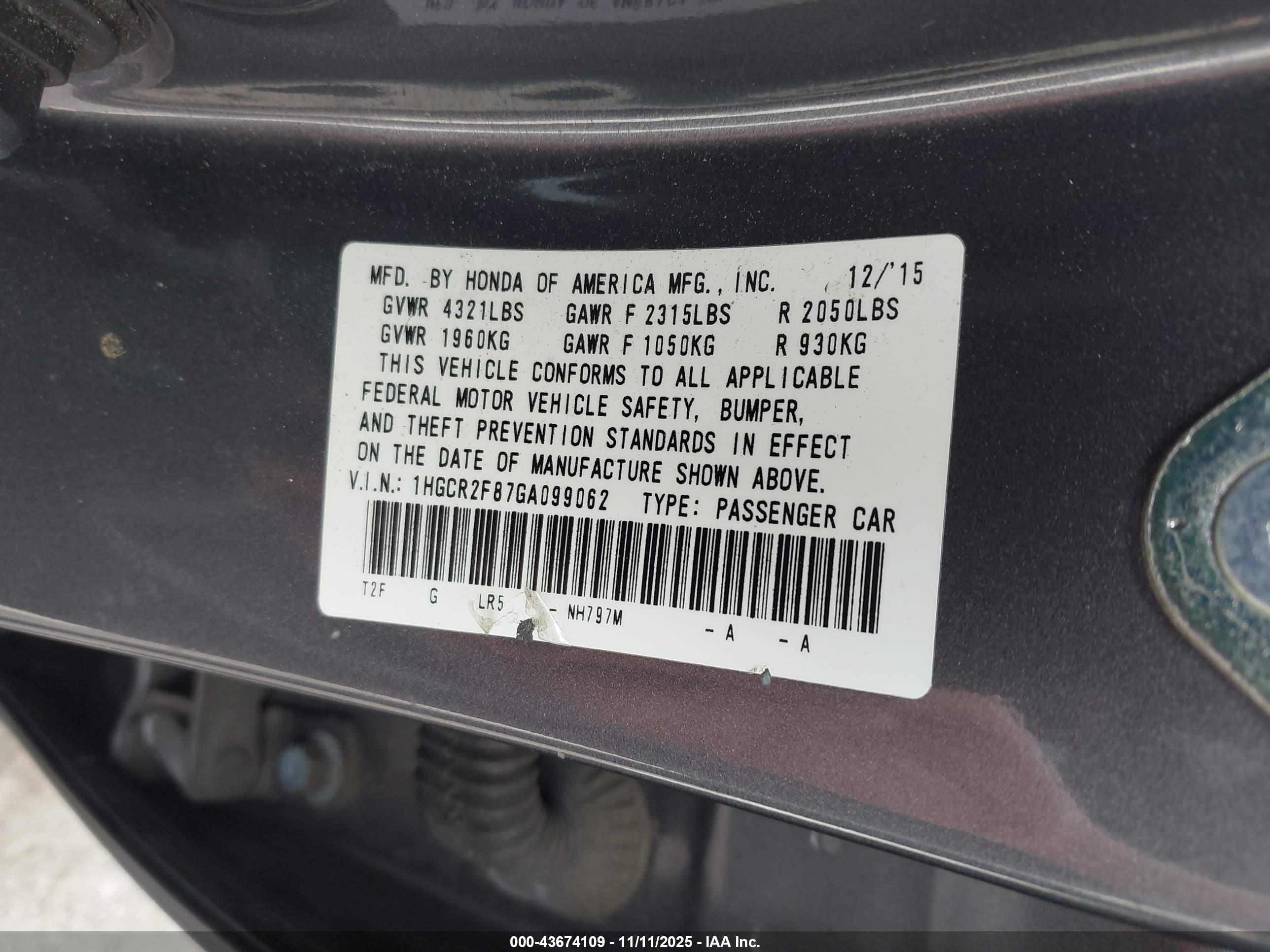 HONDA ACCORD image 9