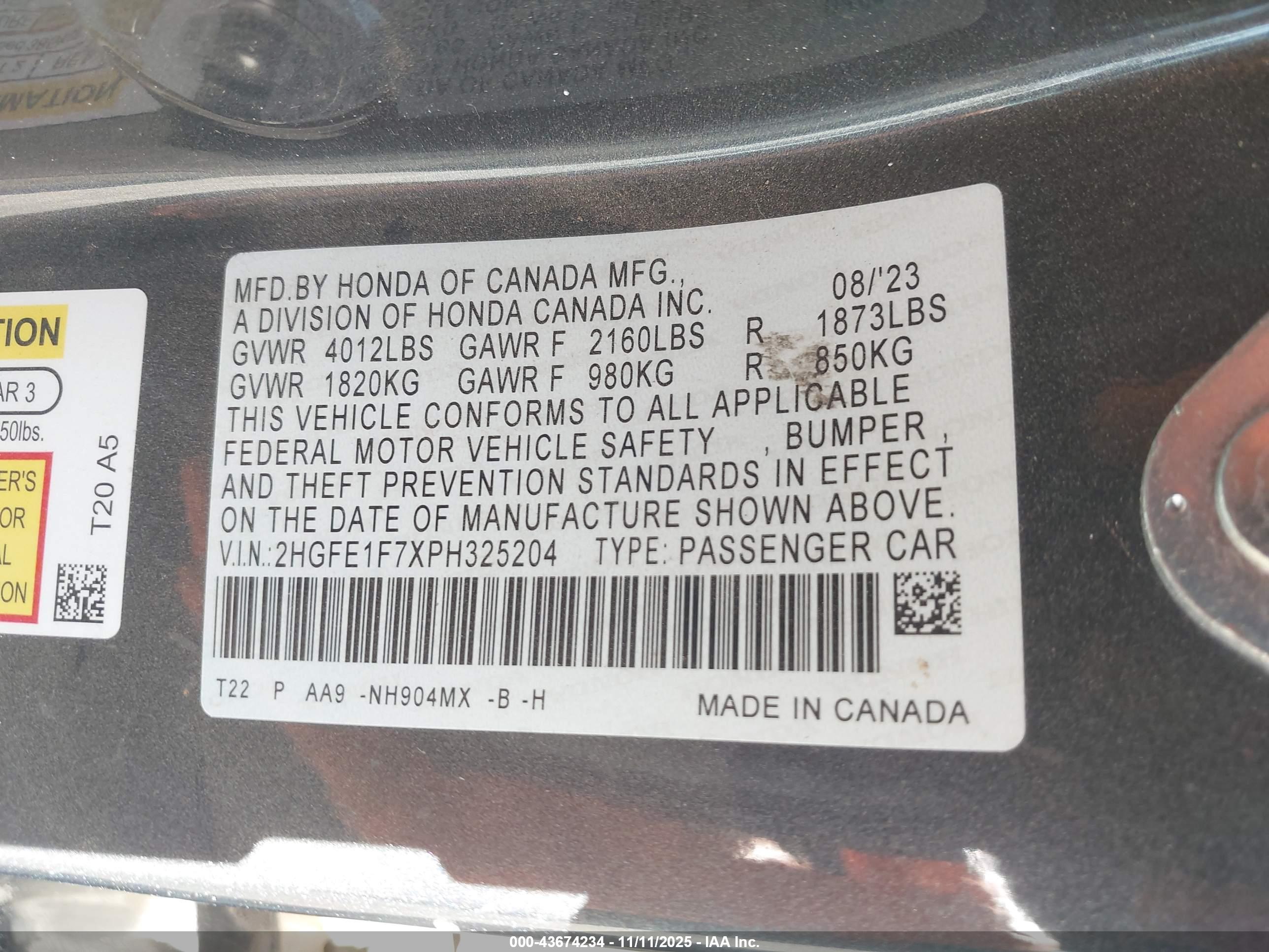 HONDA CIVIC image 9