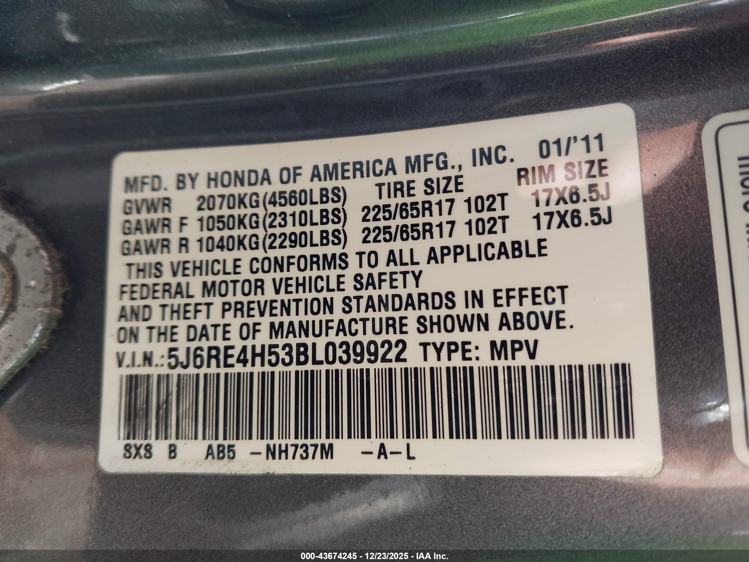 HONDA CR-V image 9
