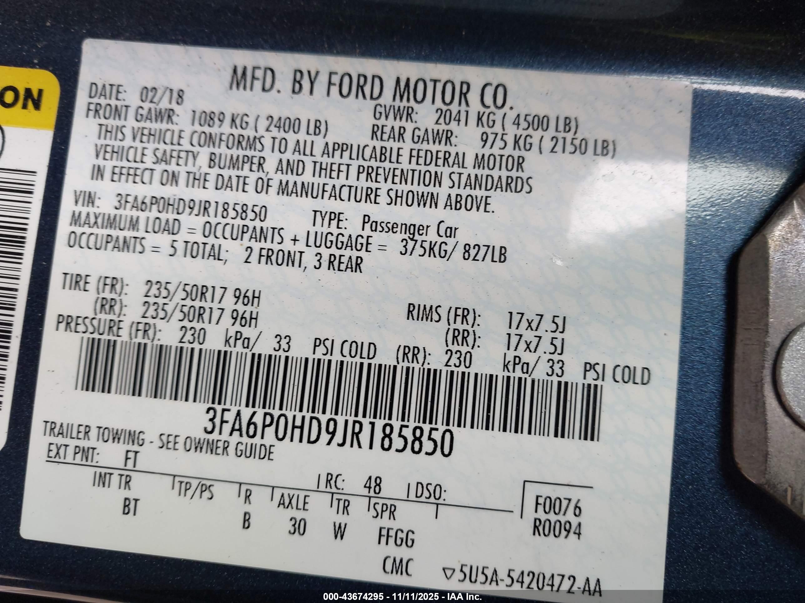 FORD FUSION image 9