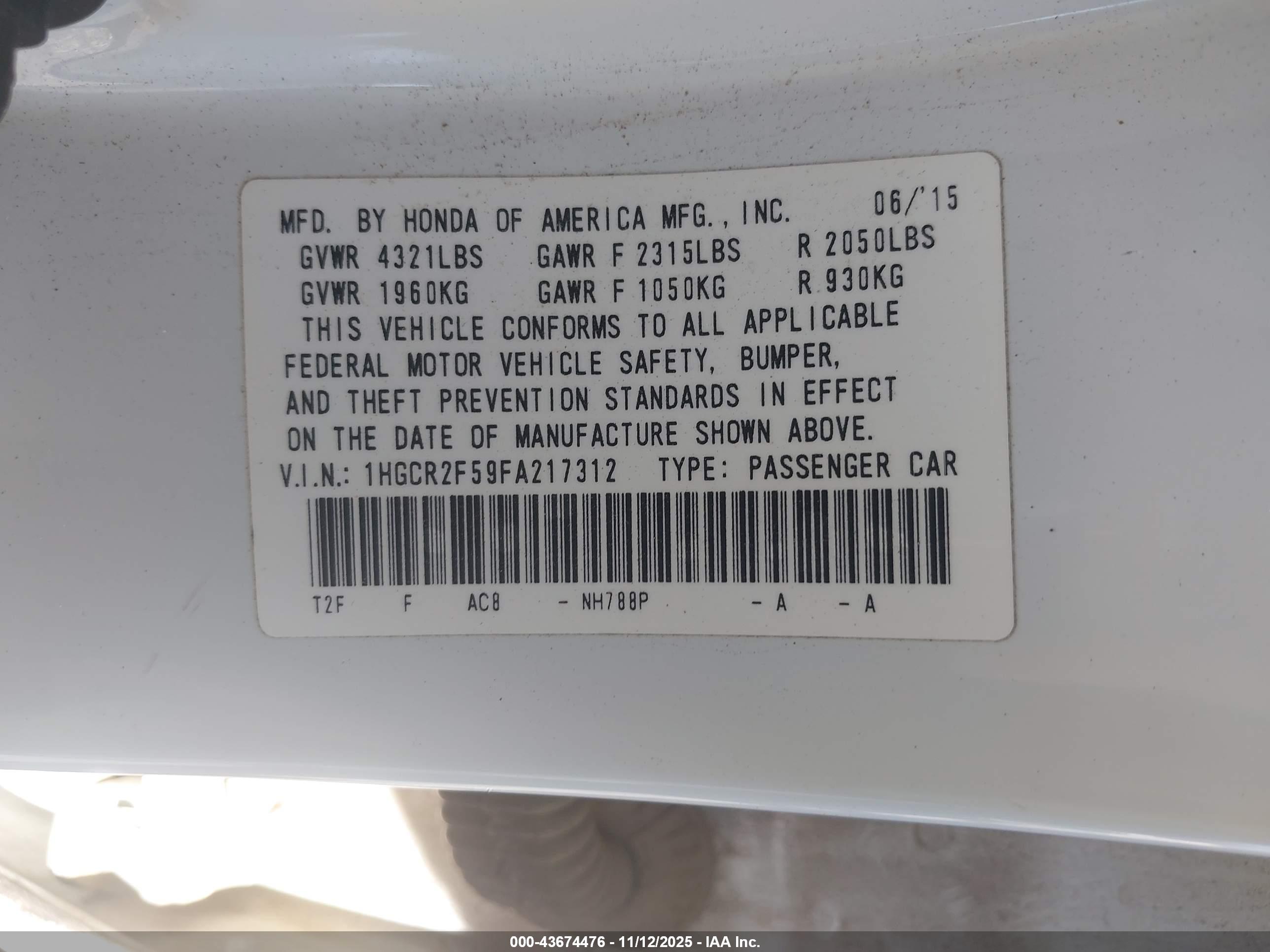 HONDA ACCORD image 9