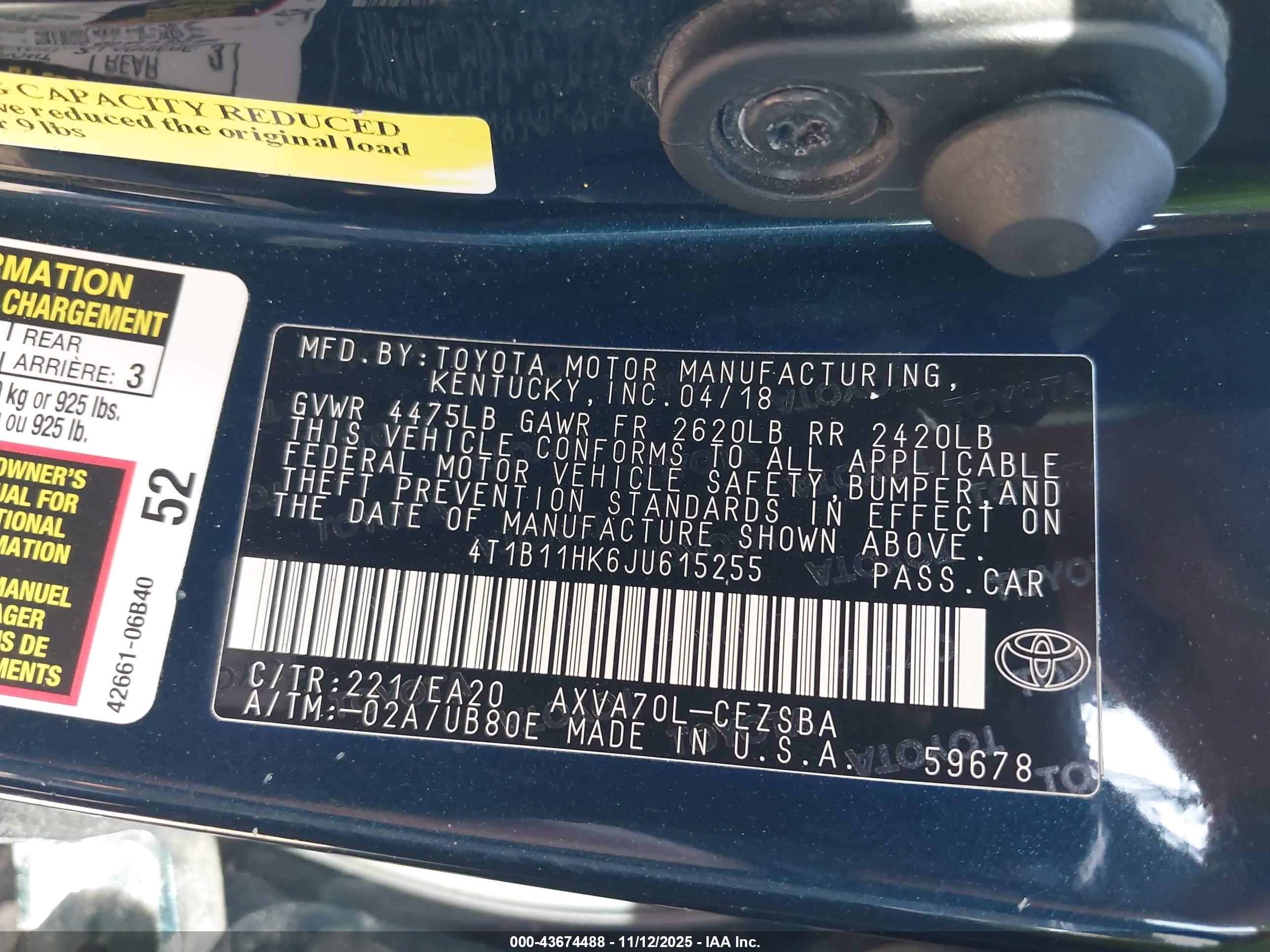 TOYOTA CAMRY image 9