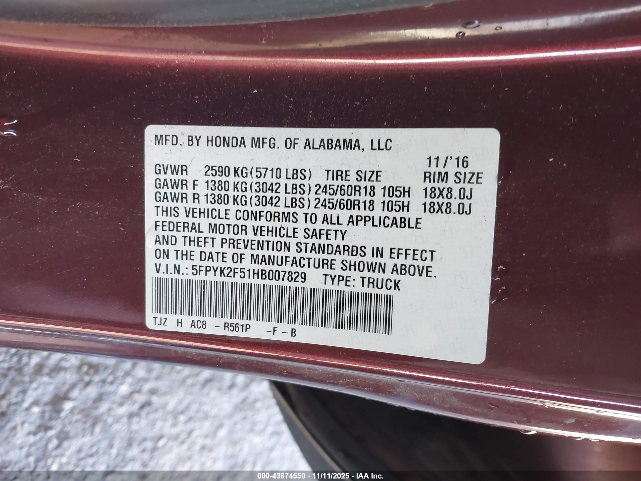 HONDA RIDGELINE image 9