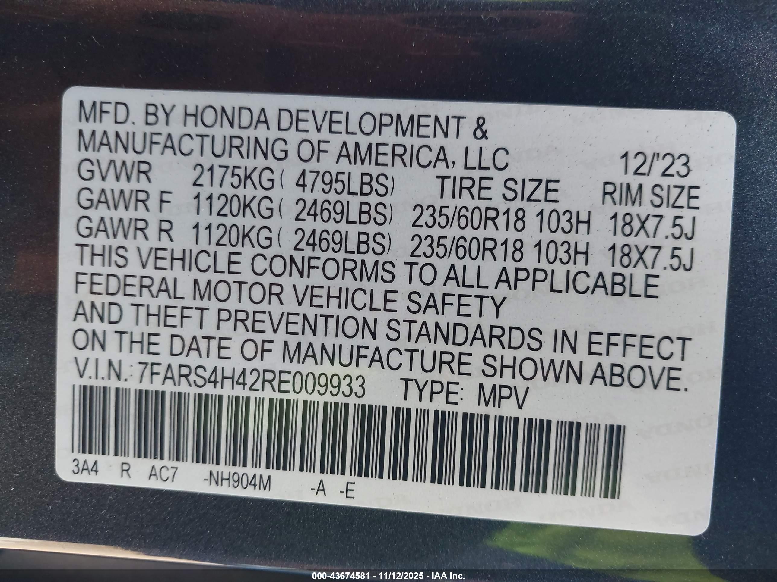 HONDA CR-V image 9