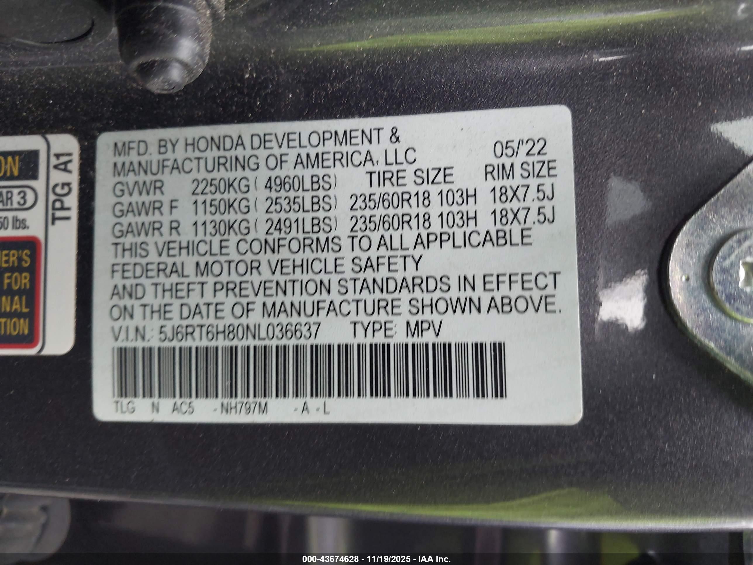 HONDA CR-V image 9