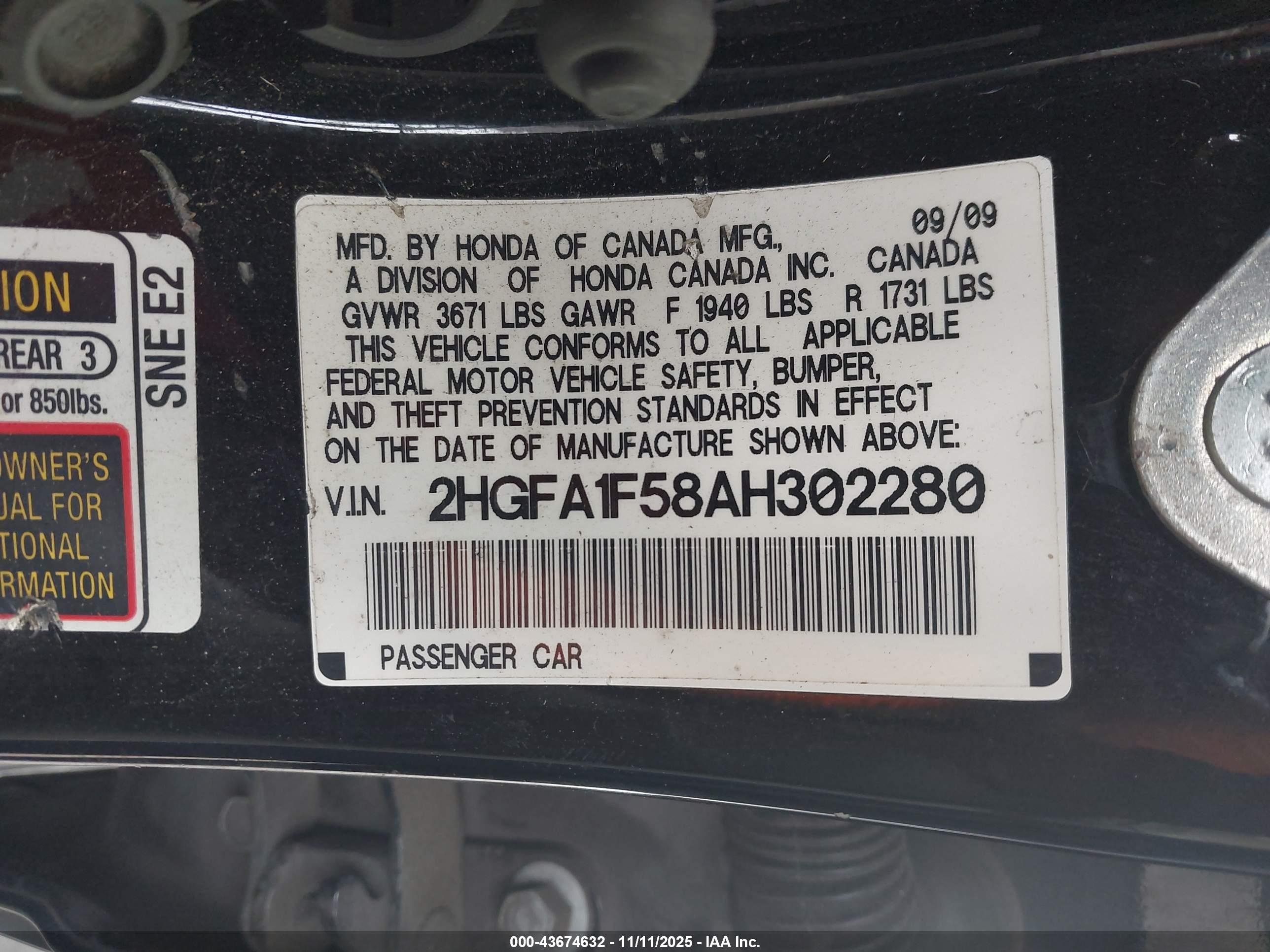 HONDA CIVIC image 9