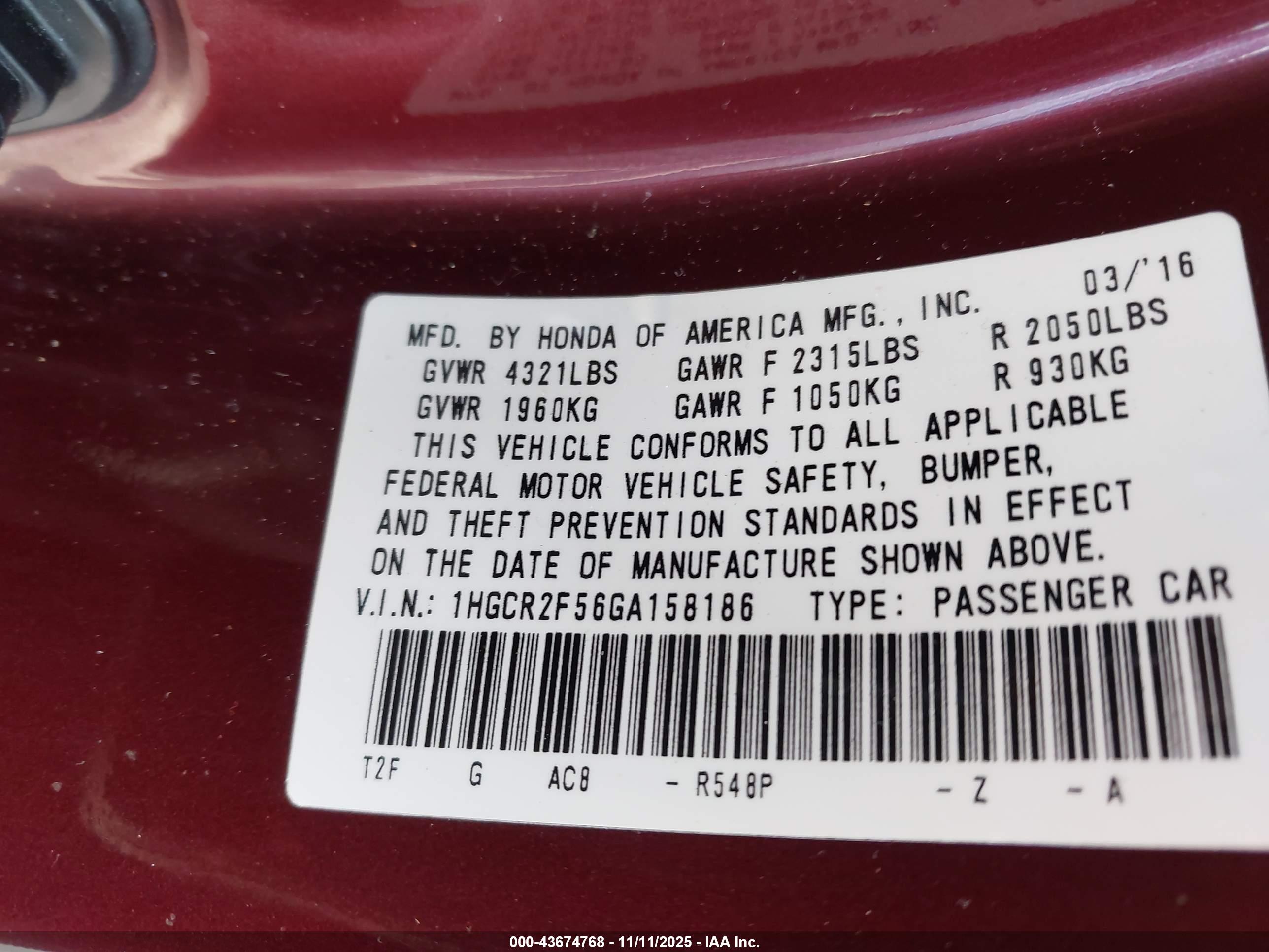 HONDA ACCORD image 9