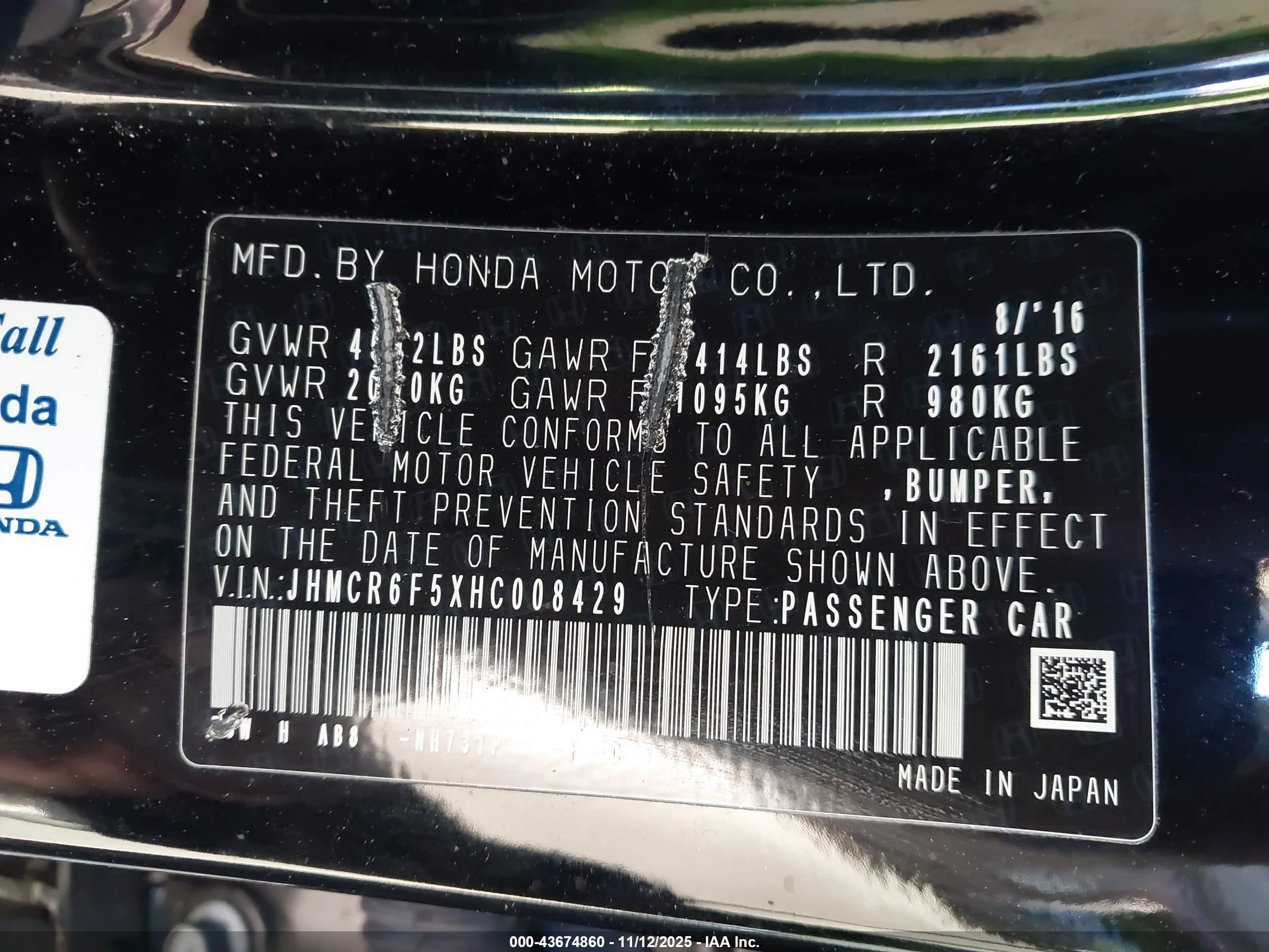 HONDA ACCORD image 9