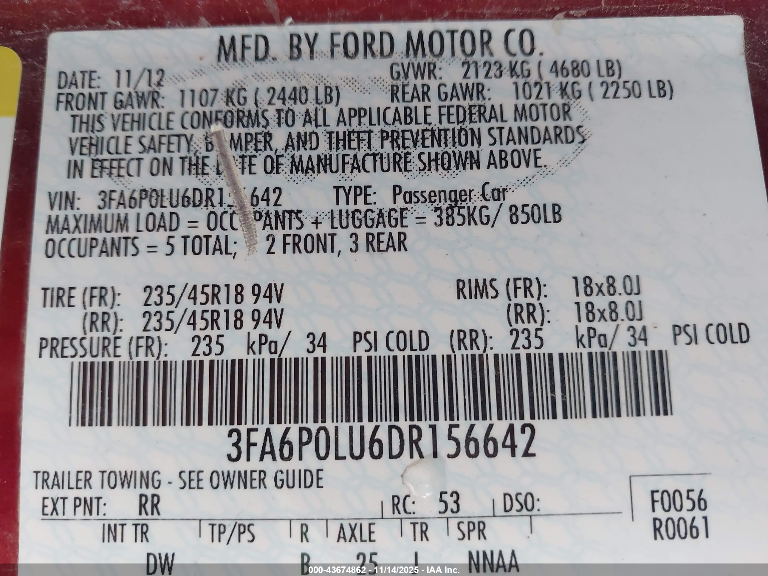 FORD FUSION image 9