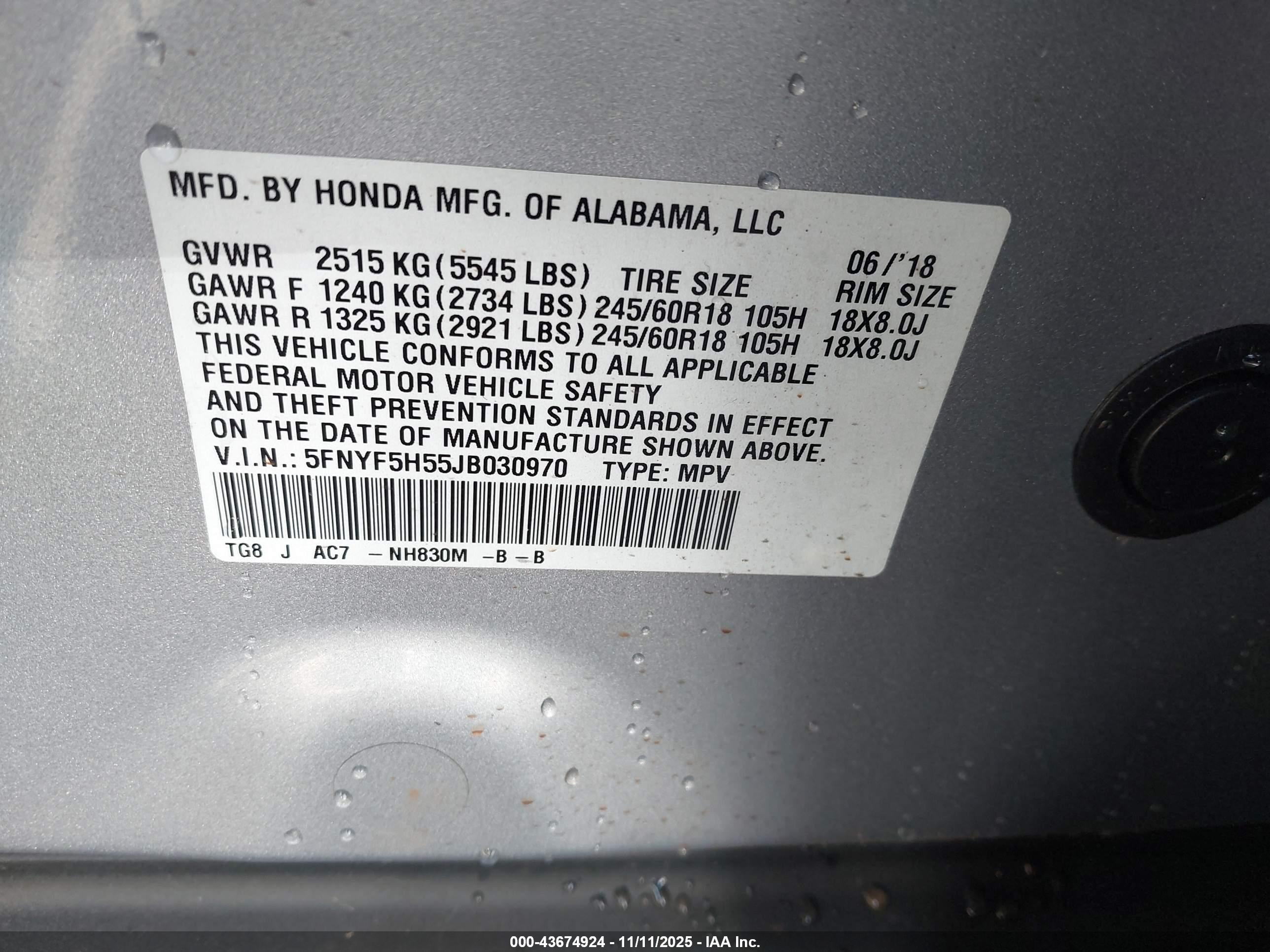HONDA PILOT image 9